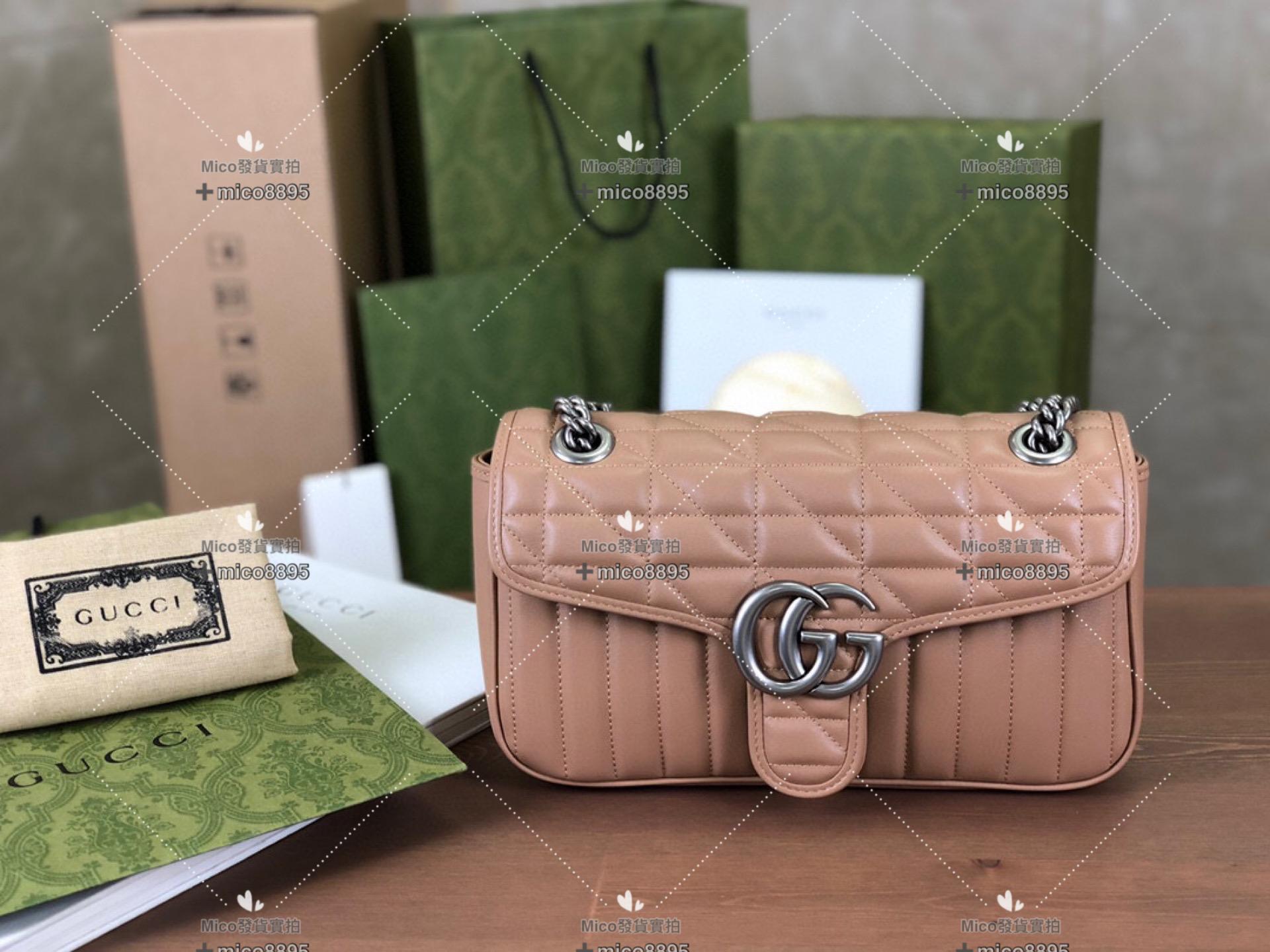 Gucci Mormont 幾何系列 中號 奶茶色 26cm