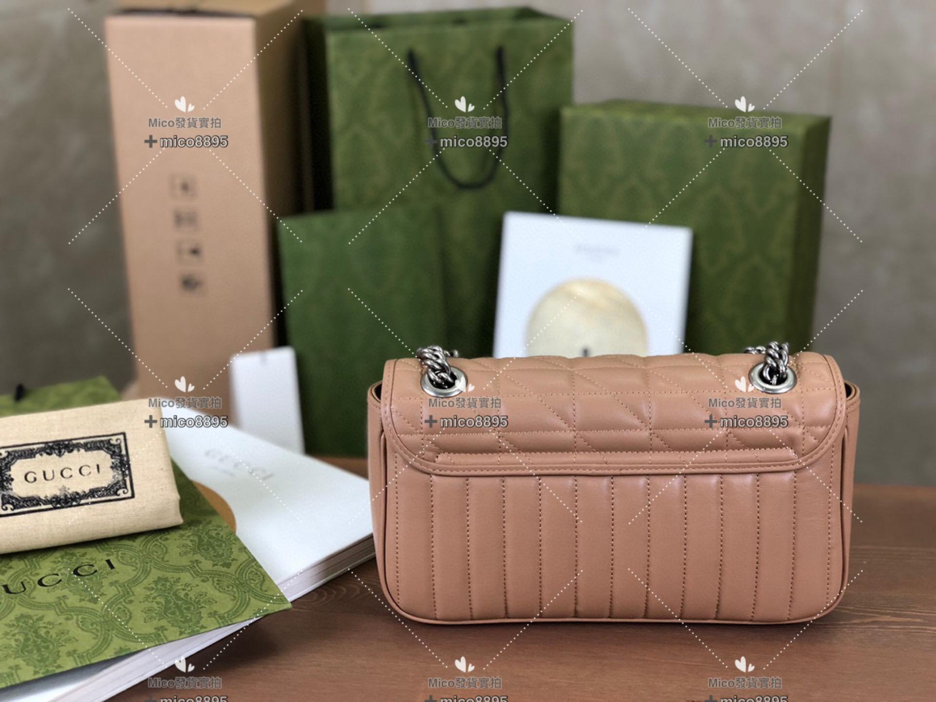 Gucci Mormont 幾何系列 中號 奶茶色 26cm