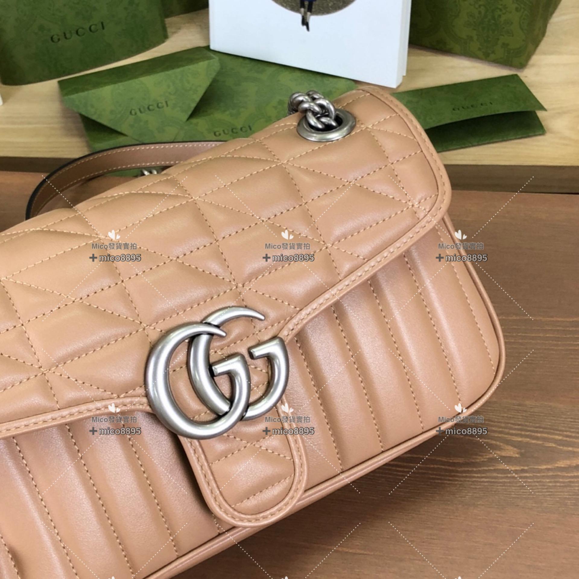 Gucci Mormont 幾何系列 中號 奶茶色 26cm