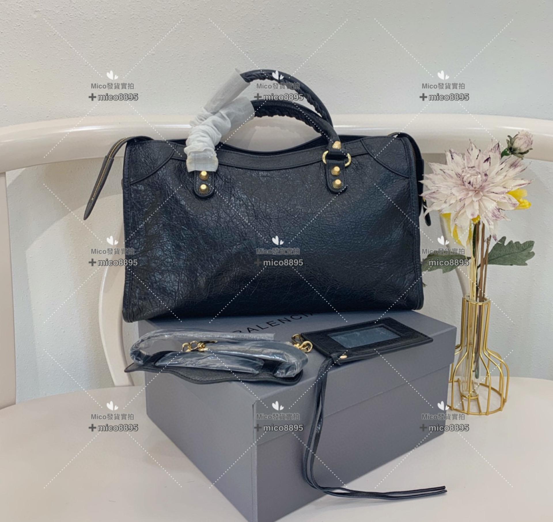 Balenciaga 爆裂皮革 綿羊皮 玫瑰金釦 機車包 通勤🉑️ 38cm