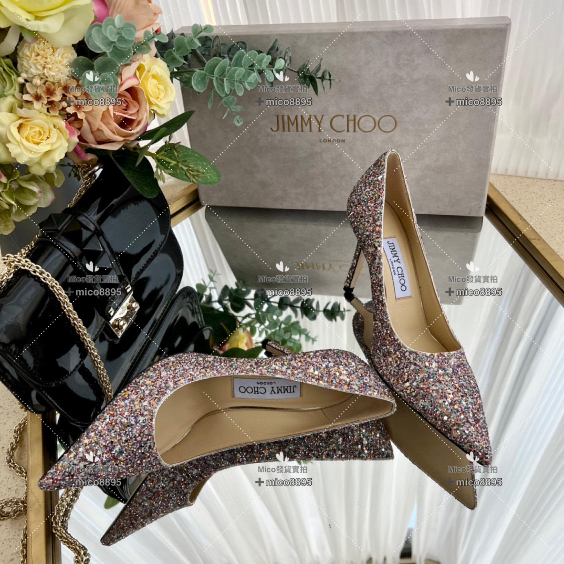 Jimmy Choo 彩鑽亮片經典款高跟鞋 婚鞋 35-40