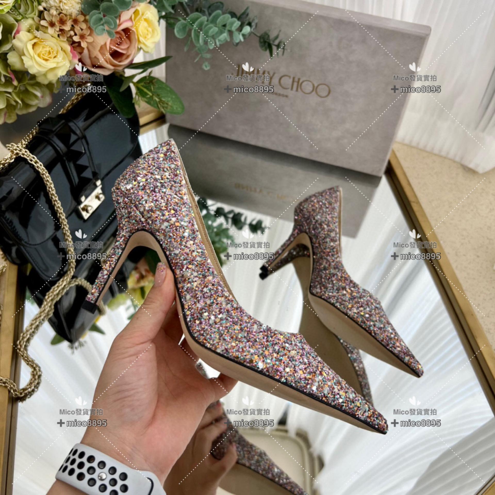 Jimmy Choo 彩鑽亮片經典款高跟鞋 婚鞋 35-40