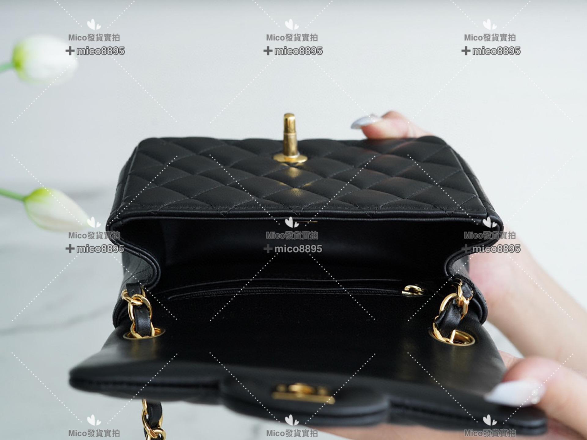 Chanel 𝗖𝗹𝗮𝘀𝘀𝗶𝗰 𝗙𝗹𝗮𝗽 |經典口蓋包 黑羊金 方胖子 18cm