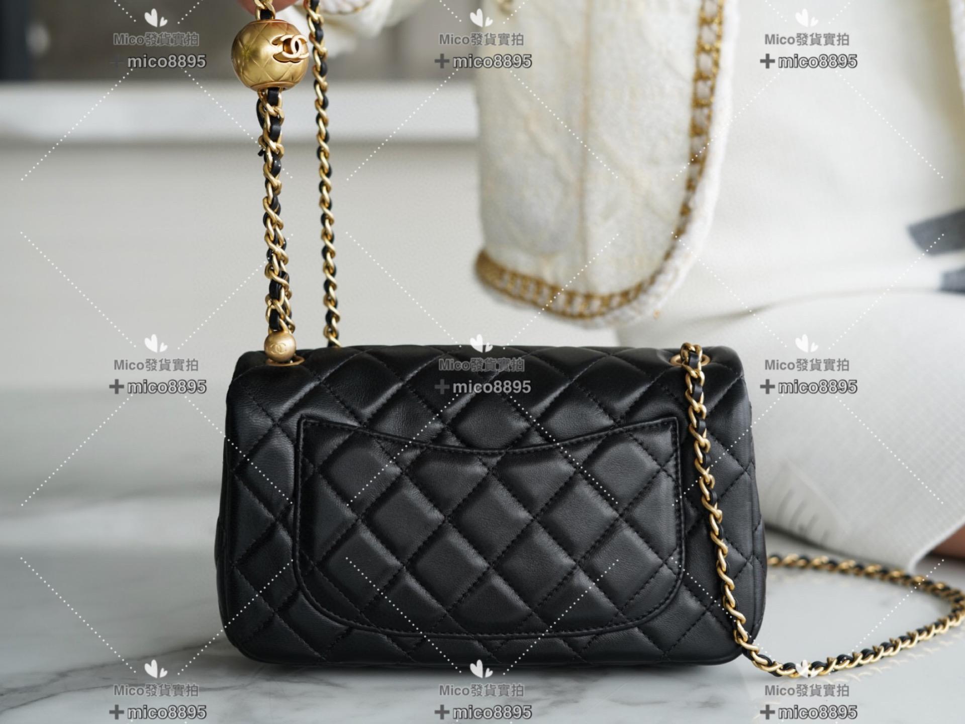 Chanel 王̆̈炸̆̈🔅 金球系列 𝐂𝐅 大𝐦𝐢𝐧𝐢金屬球 黑色 20cm