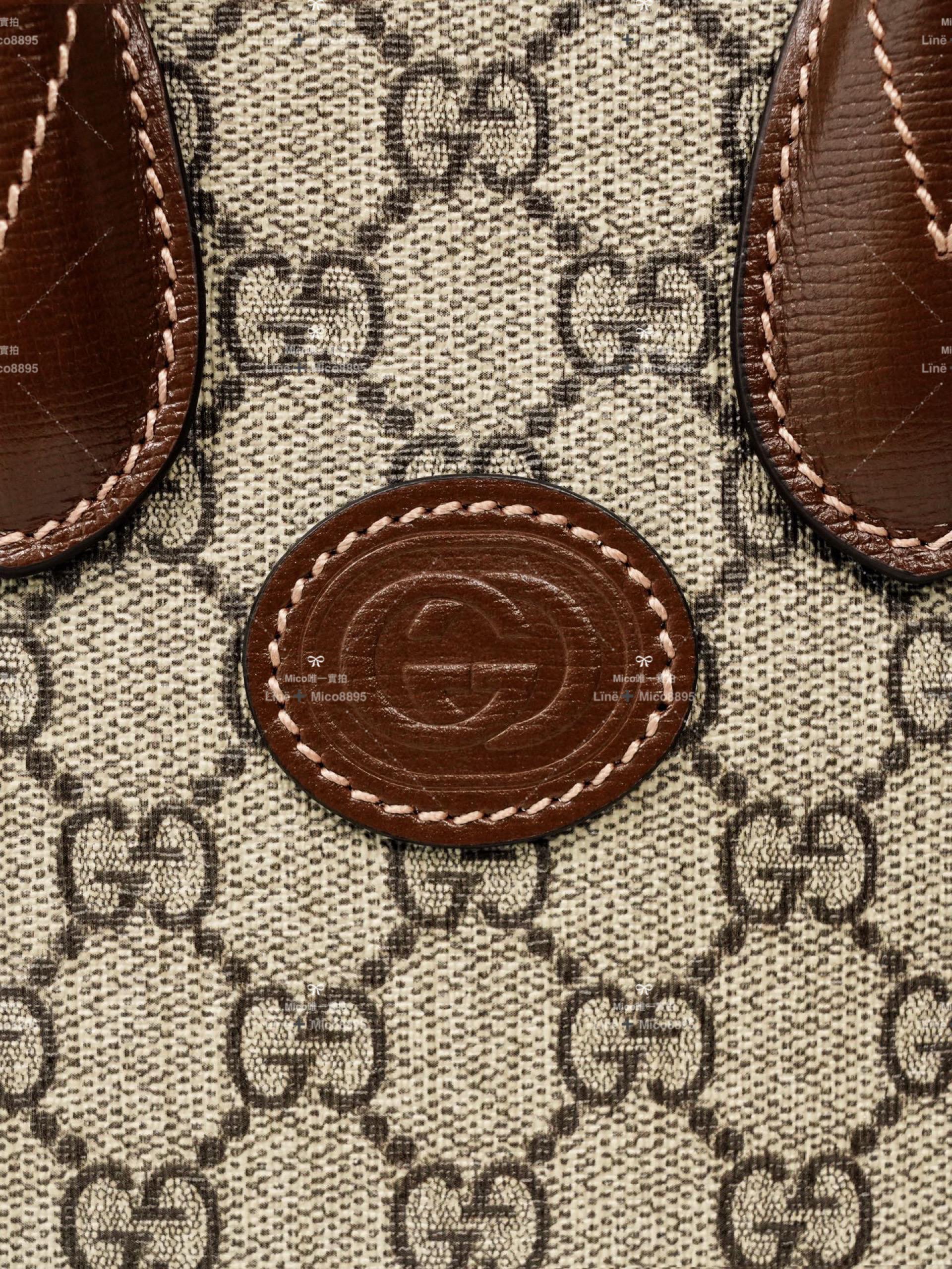 Gucci 𝐑𝐞𝐭𝐫𝐨 系列 經典老花 迷你托特包 16*20cm