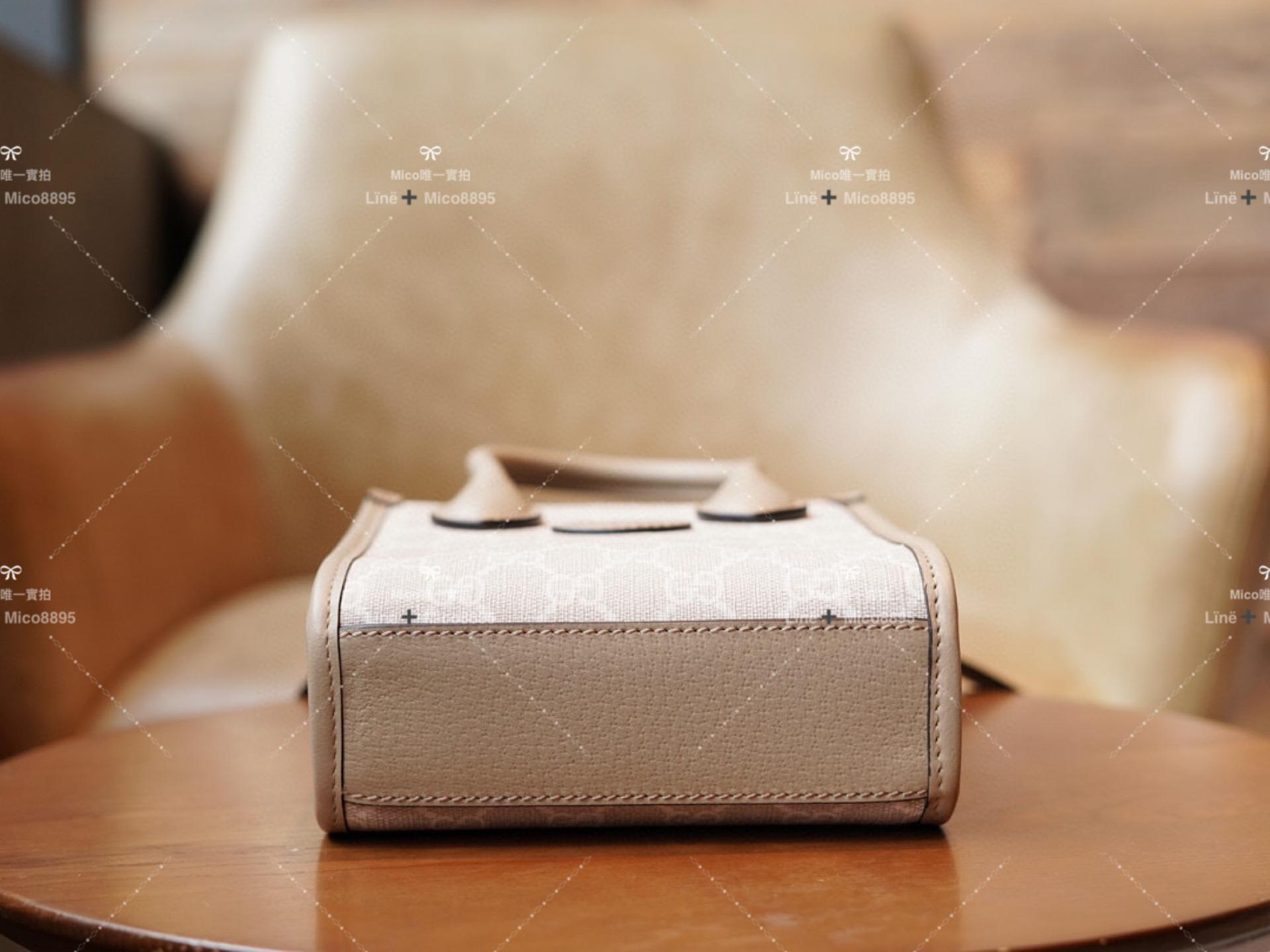Gucci 𝐑𝐞𝐭𝐫𝐨 系列 經典老花 迷你托特包 16*20cm