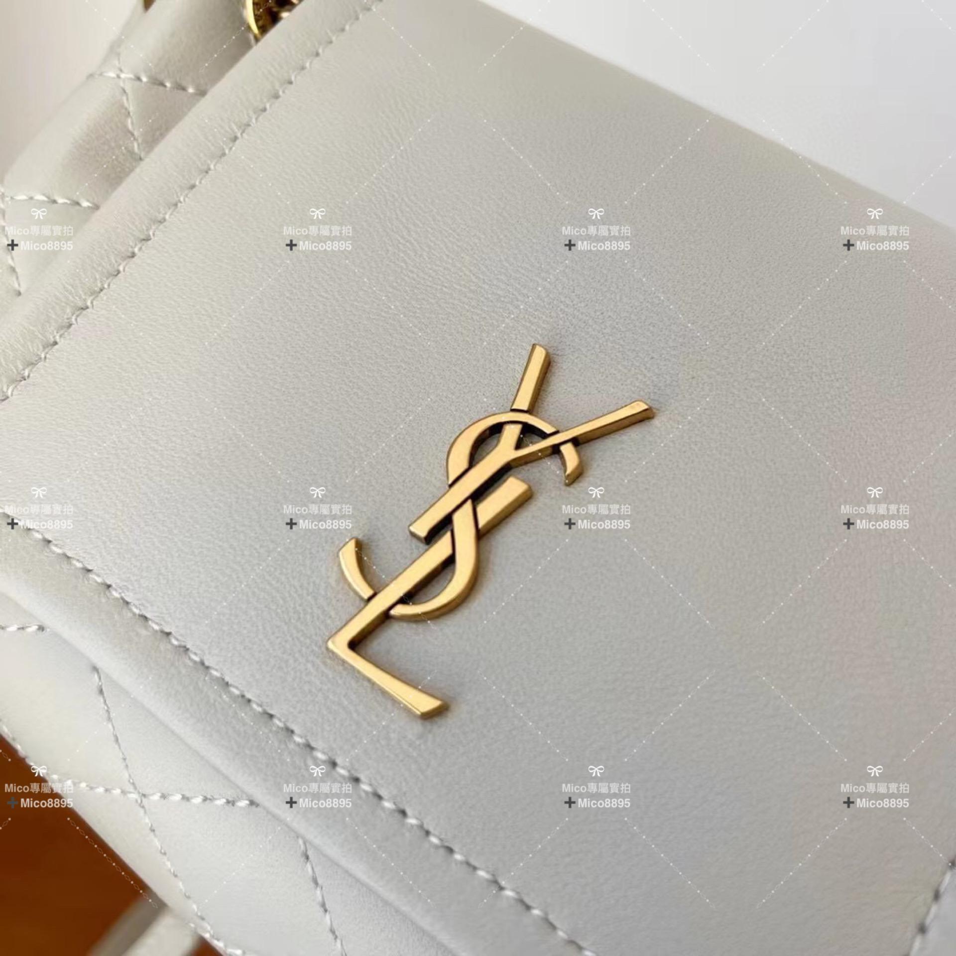 Saint Laurent 𝙈𝙊𝙉𝙊𝙂𝙍𝘼𝙈 𝙉𝙊𝙇𝙄𝙏𝘼 羊皮 迷你手袋 斜跨包 18cm