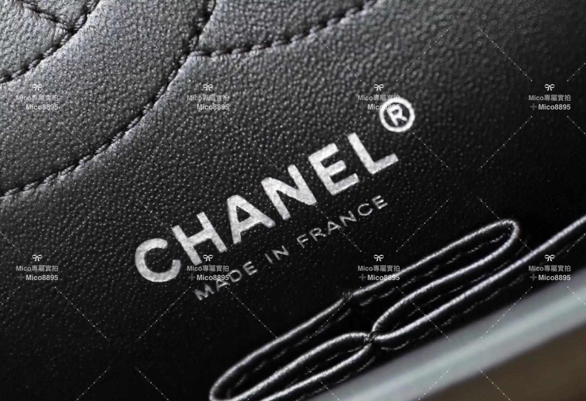 Chanel  2.55復刻系列◛中號 24cm 𝑺𝒐 𝑩𝒍𝒂𝒄𝒌 全黑色 槍扣