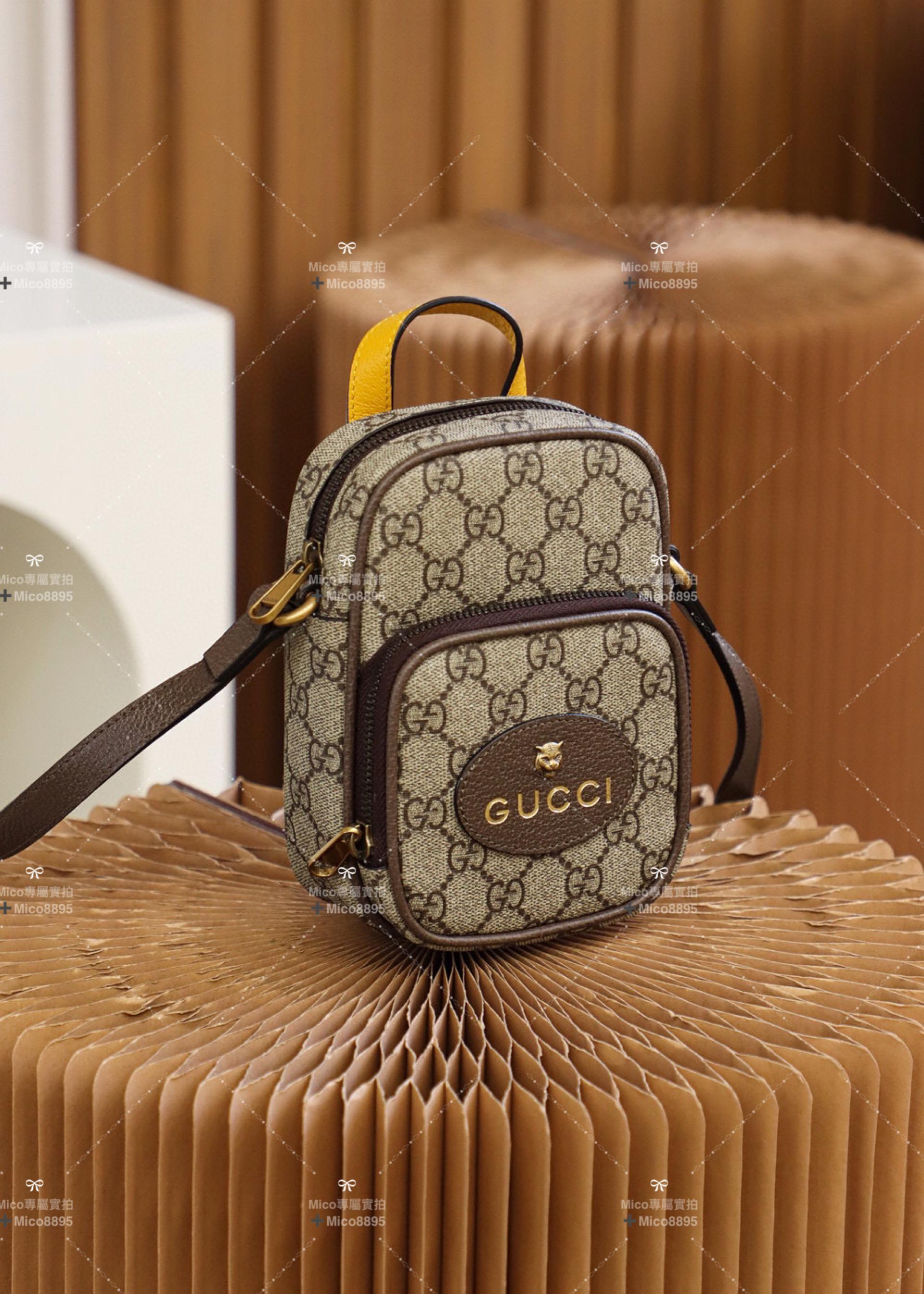 GUCCI mini虎頭包 手機包 男女同款