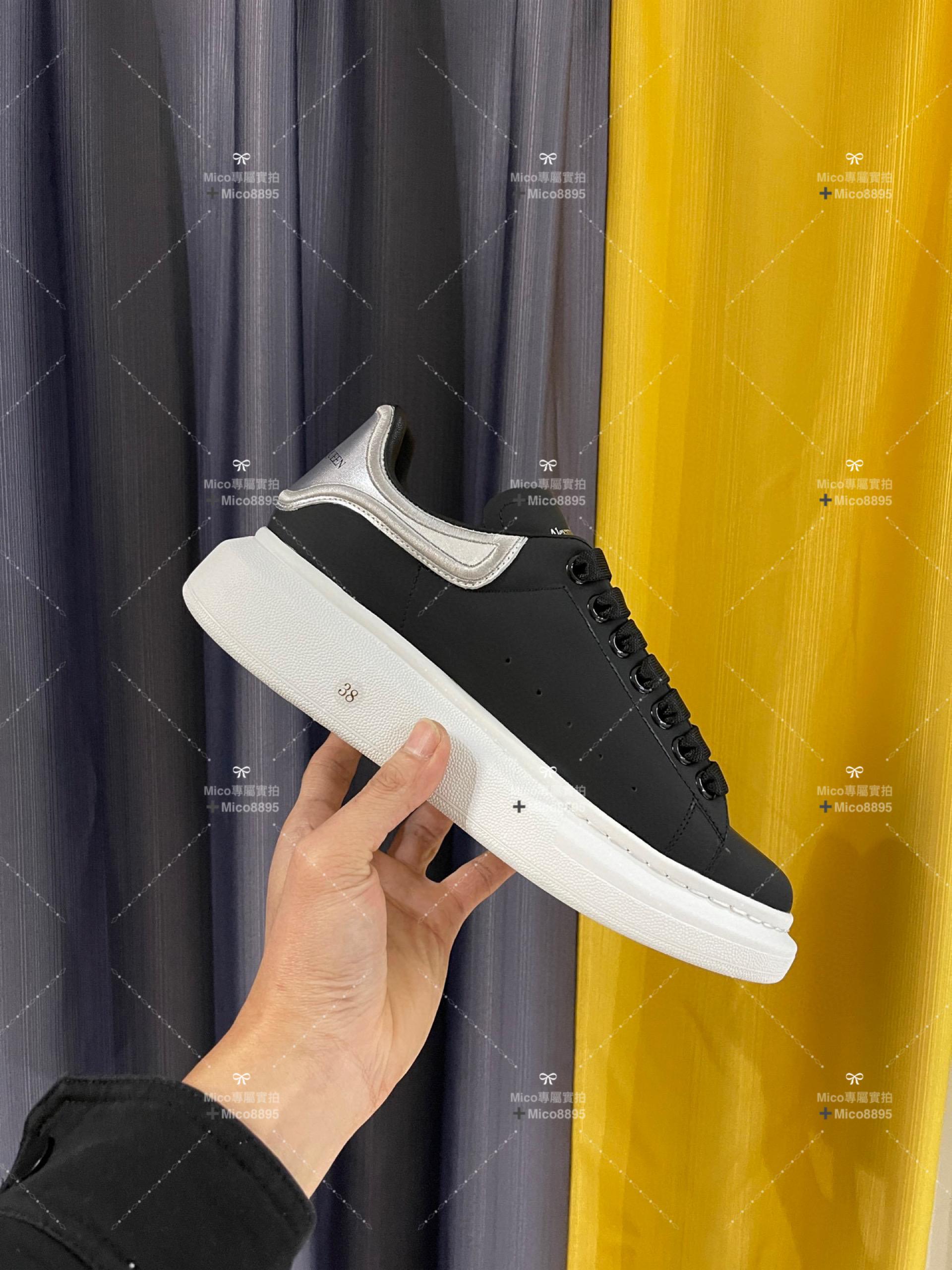 電繡銀尾 Alexander McQueen·亞歷山大麥昆 麥坤小白鞋 情侶鞋 尺碼：34-40