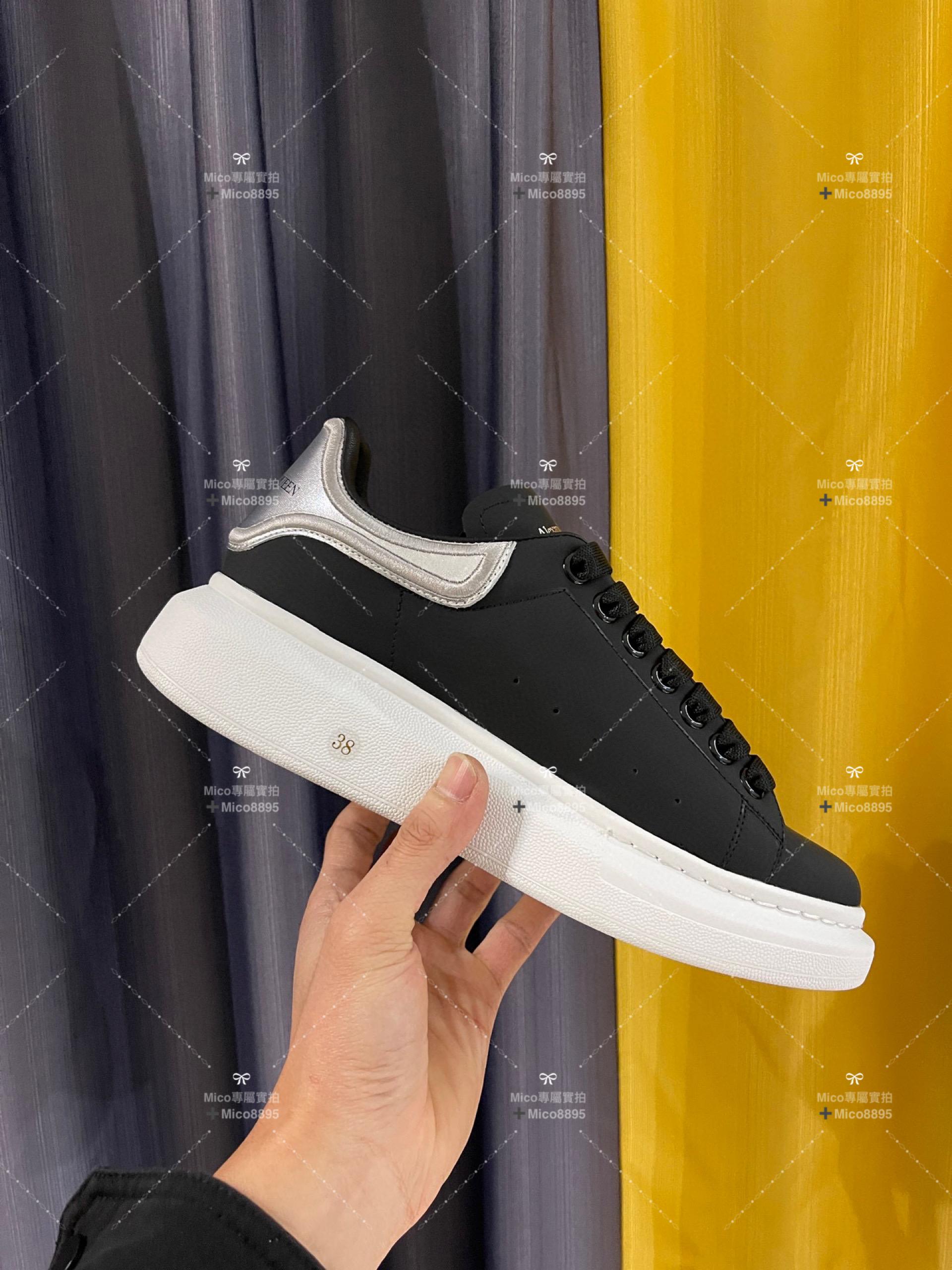 電繡銀尾 Alexander McQueen·亞歷山大麥昆 麥坤小白鞋 情侶鞋 尺碼：34-40