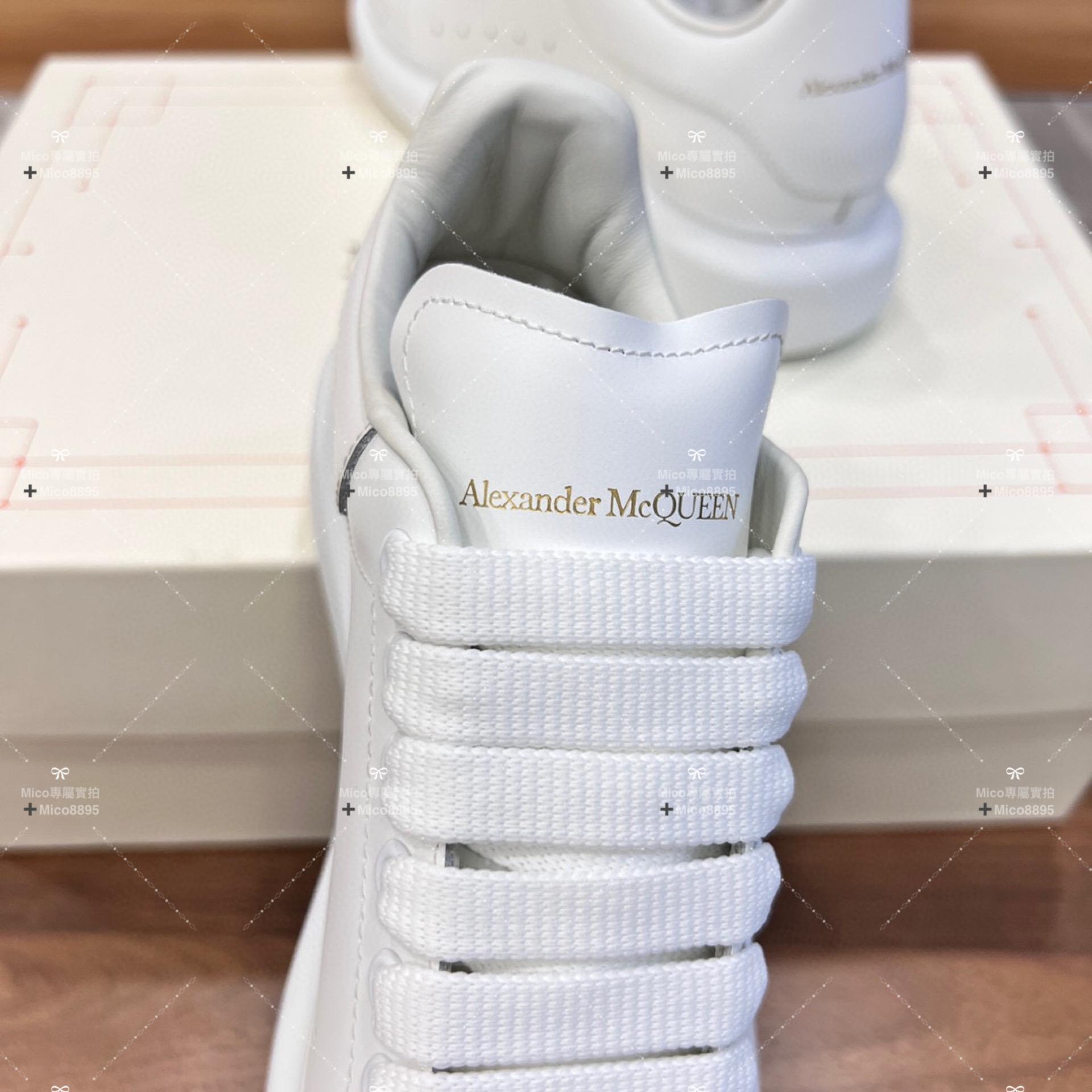 Alexander McQueen 全皮白尾 OVERSIZED運動鞋