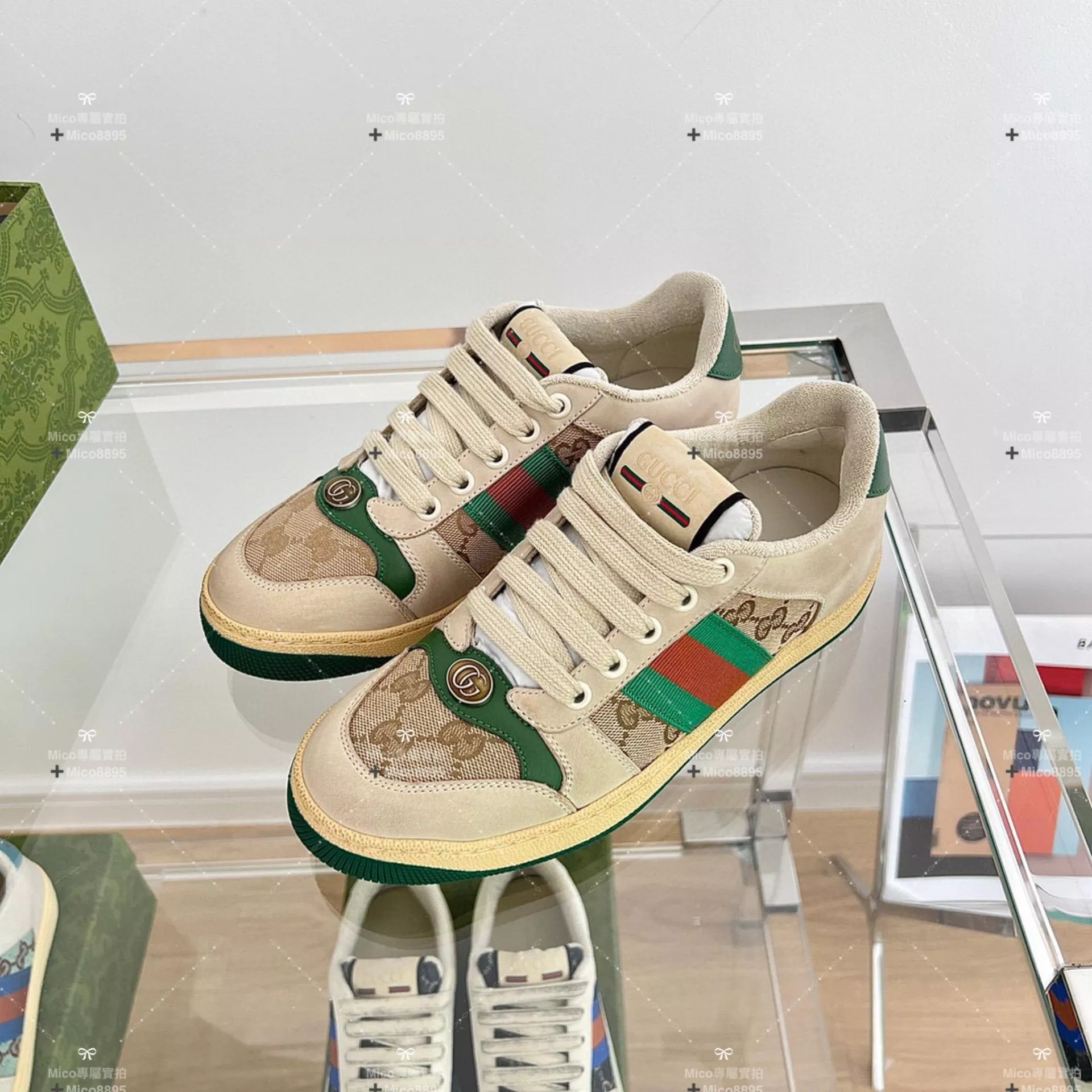 GUCCI 經典顏色 做舊復古風格休閒鞋 小髒鞋 35-40