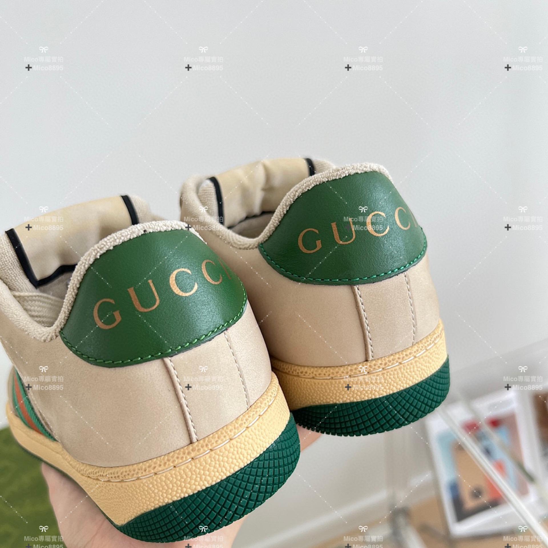 GUCCI 經典顏色 做舊復古風格休閒鞋 小髒鞋 35-40