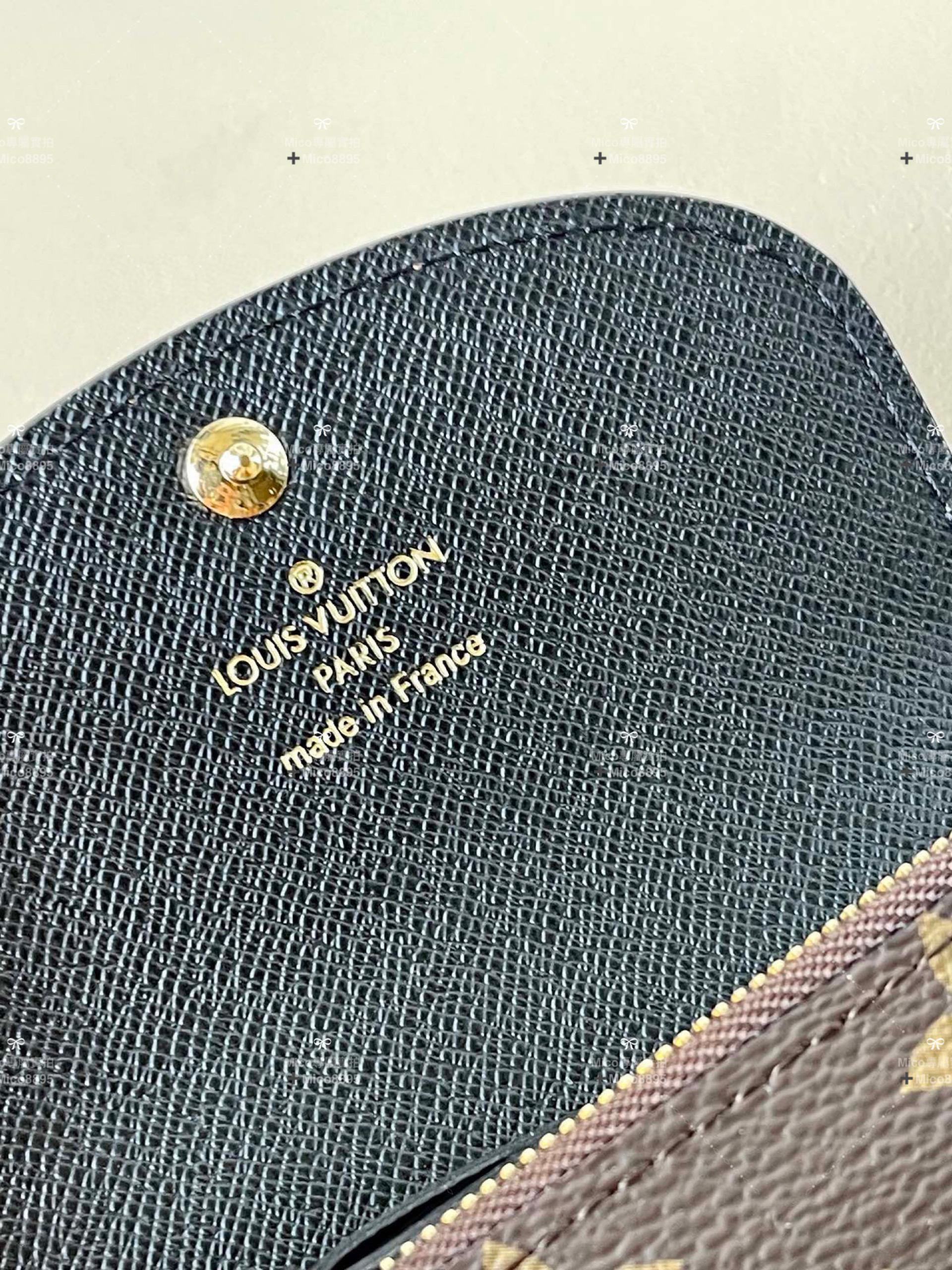 LV Monogram帆布 ROSALIE 零錢包黃花款