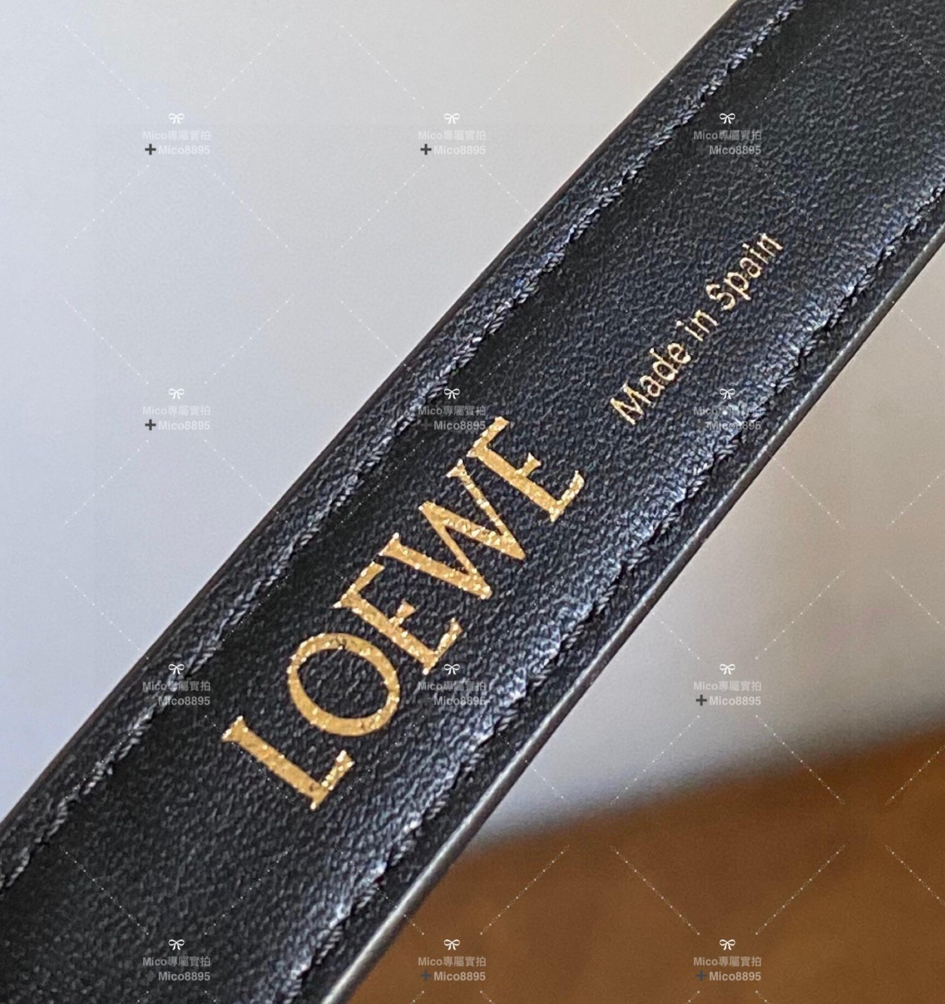 LOEWE Cubi Anagram 黑色提花小牛皮單肩包/手提包 size：21*17*12.5cm