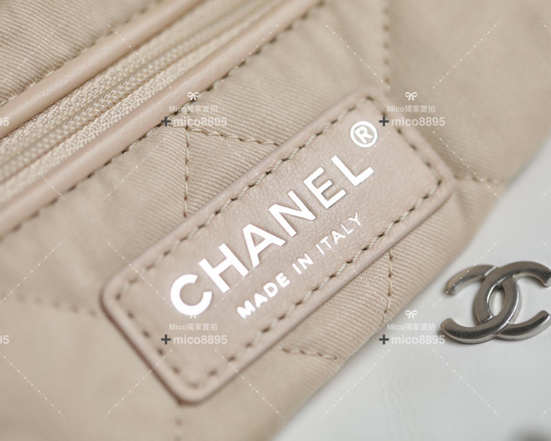 Chanel 火爆款 𝟮𝟮𝘀 |  中號 購物袋 22包/22Bag/白色/砂銀扣 ♥