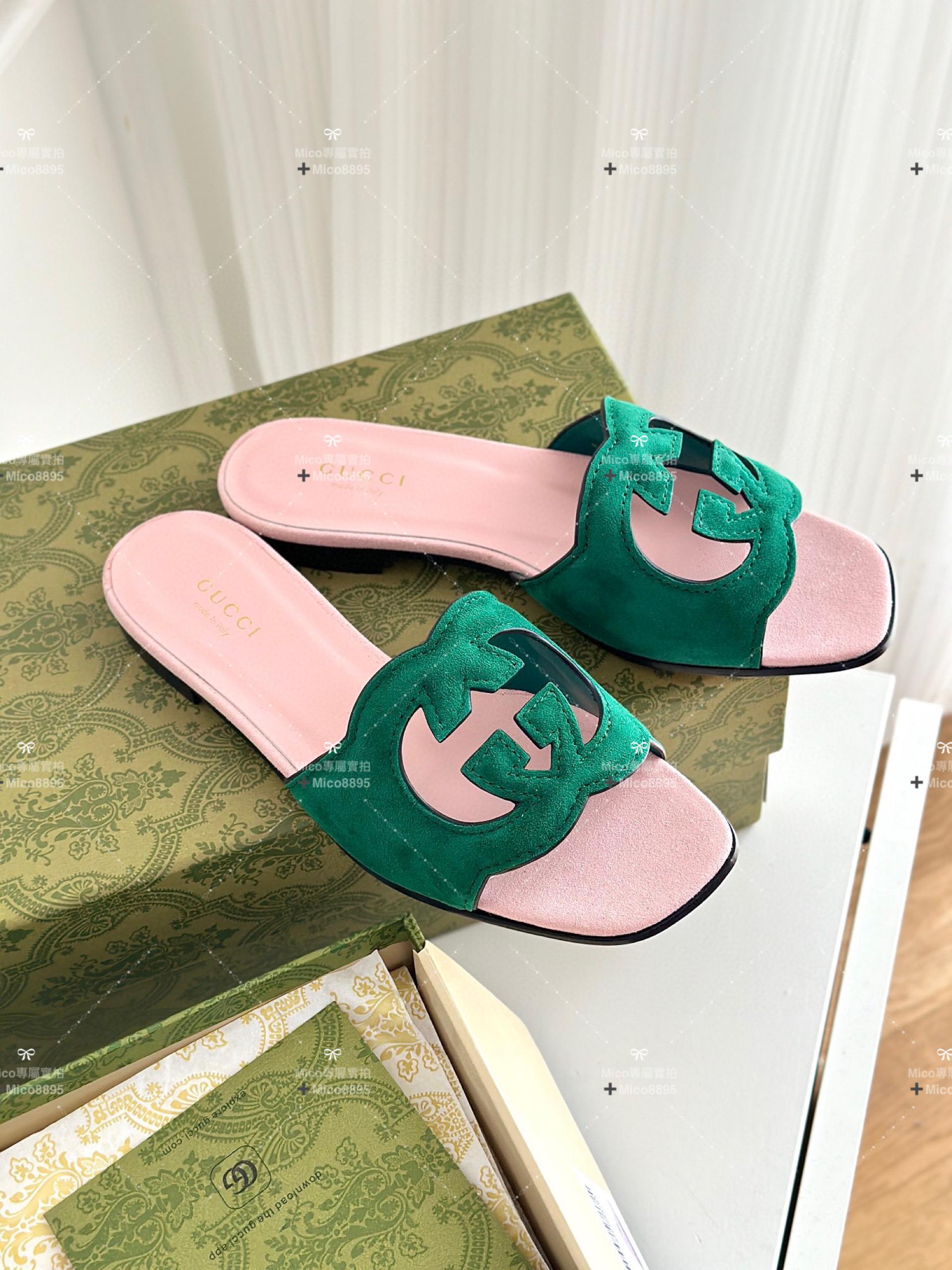 GUCCI 鏤空雙G拖鞋 多色百搭款 35-39