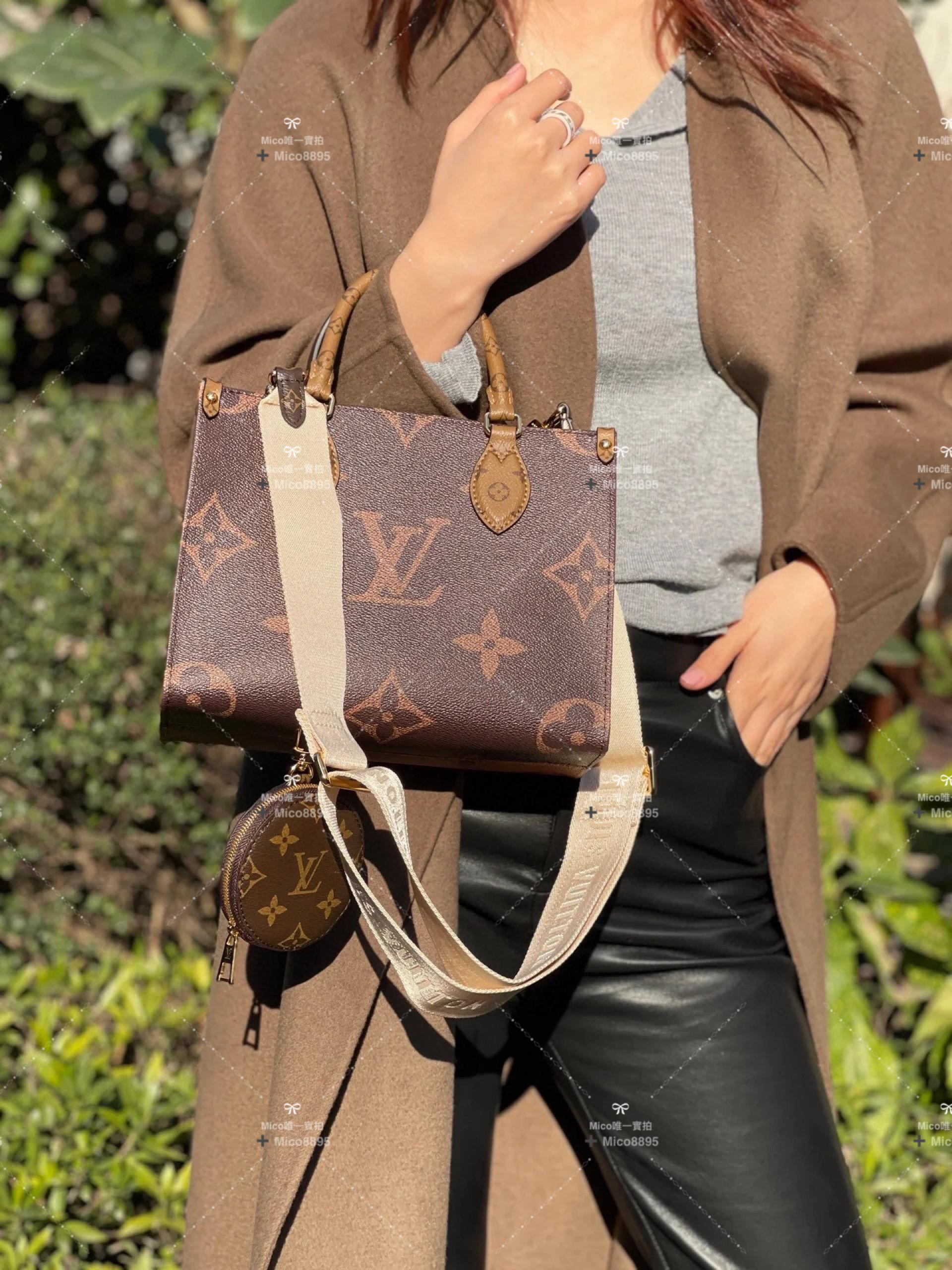 LV ONTHEGO 小號手袋 M46373 mini托特包 25cm