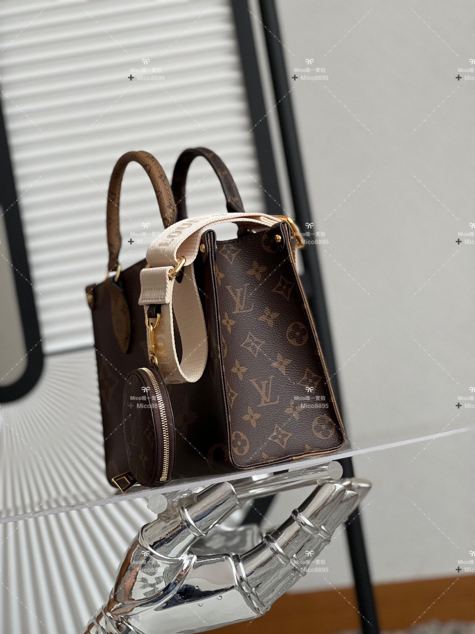 LV ONTHEGO 小號手袋 M46373 mini托特包 25cm