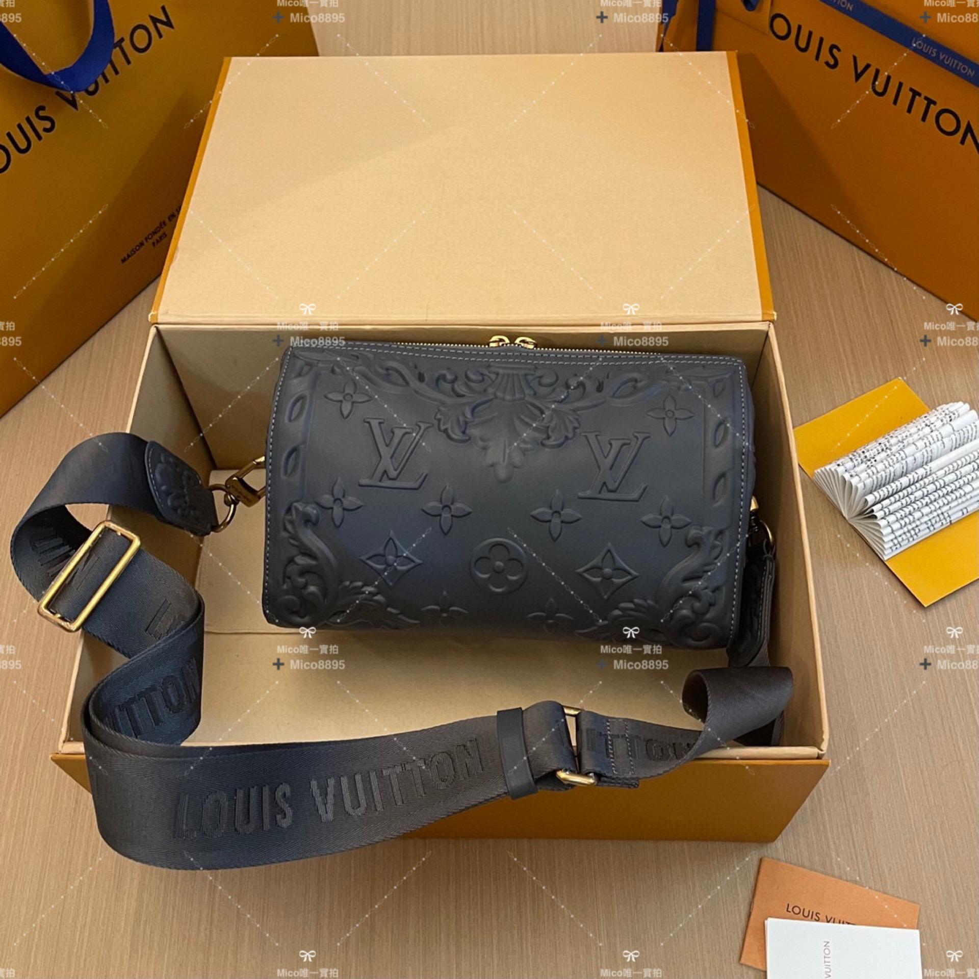 LV 巴洛克系列 浮雕款CITY KEEPALL 手袋 型號：M21835 27cm