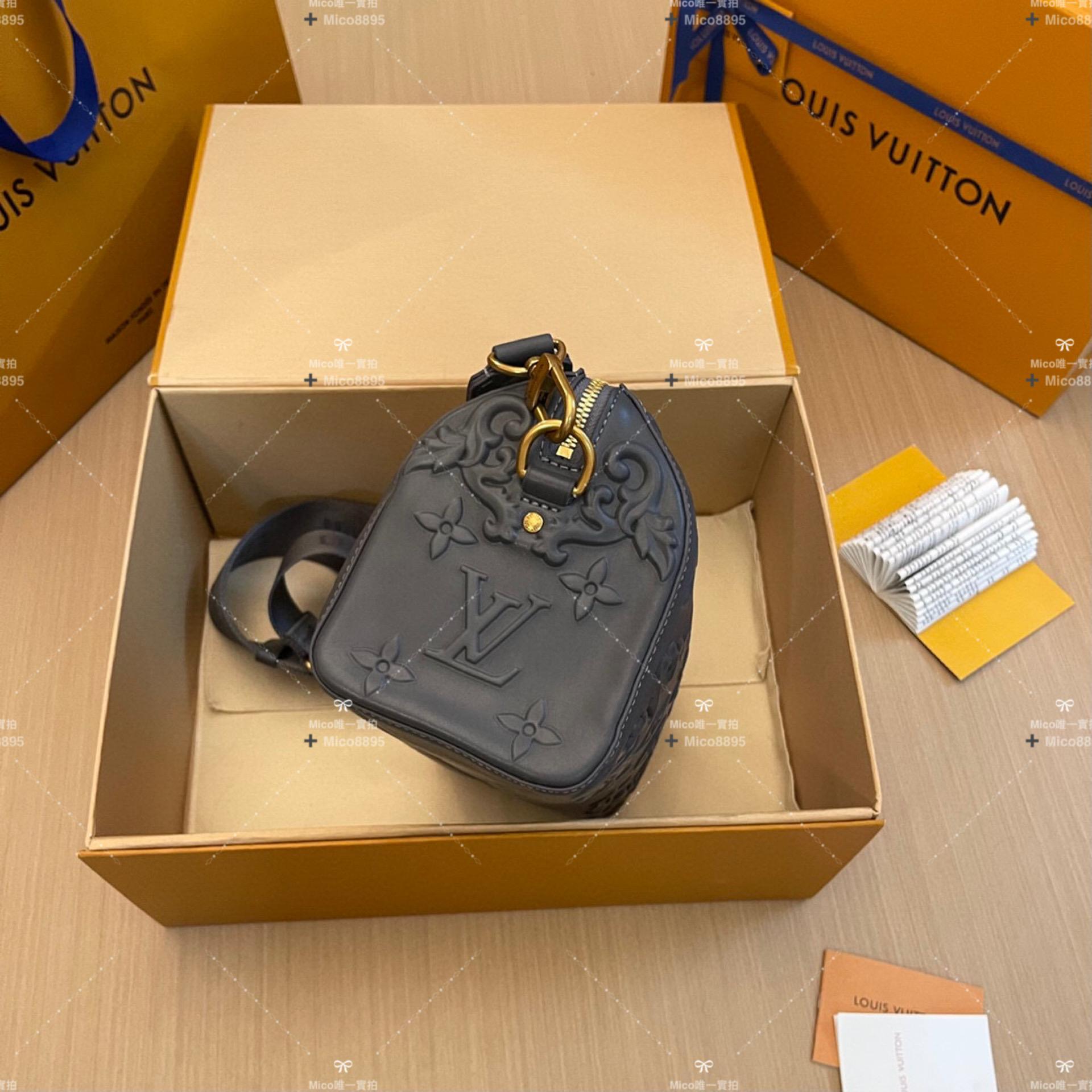 LV 巴洛克系列 浮雕款CITY KEEPALL 手袋 型號：M21835 27cm