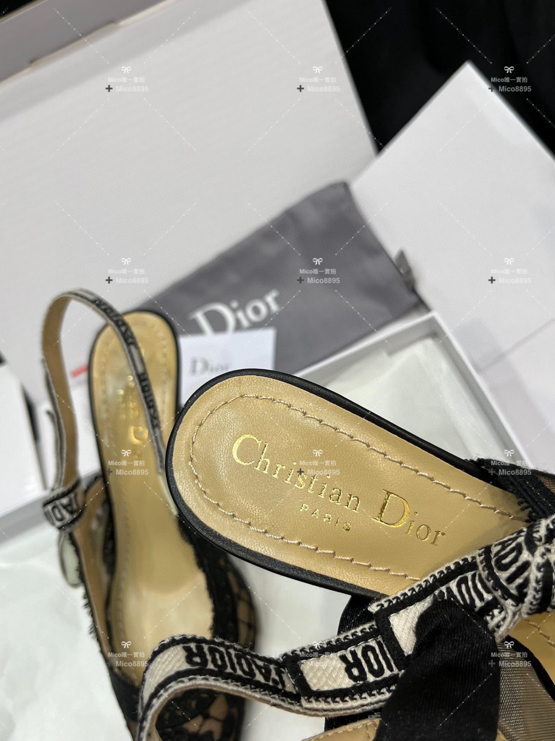 DIOR 進口蕾絲面料貓跟鞋 高跟鞋/涼鞋 滿滿的名媛風 34-39