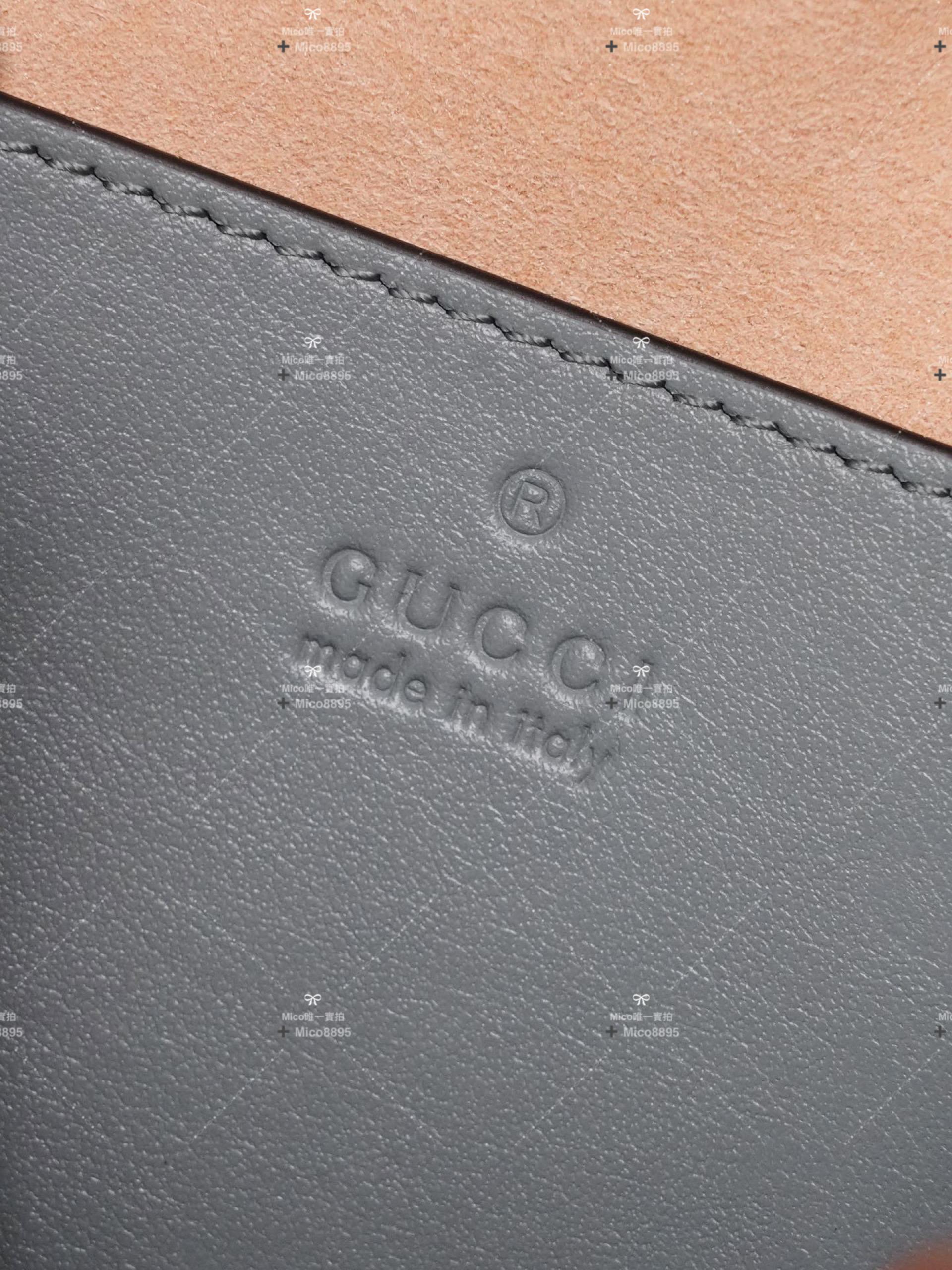 GUCCI Mormont系列 灰色幾何托特包 26cm