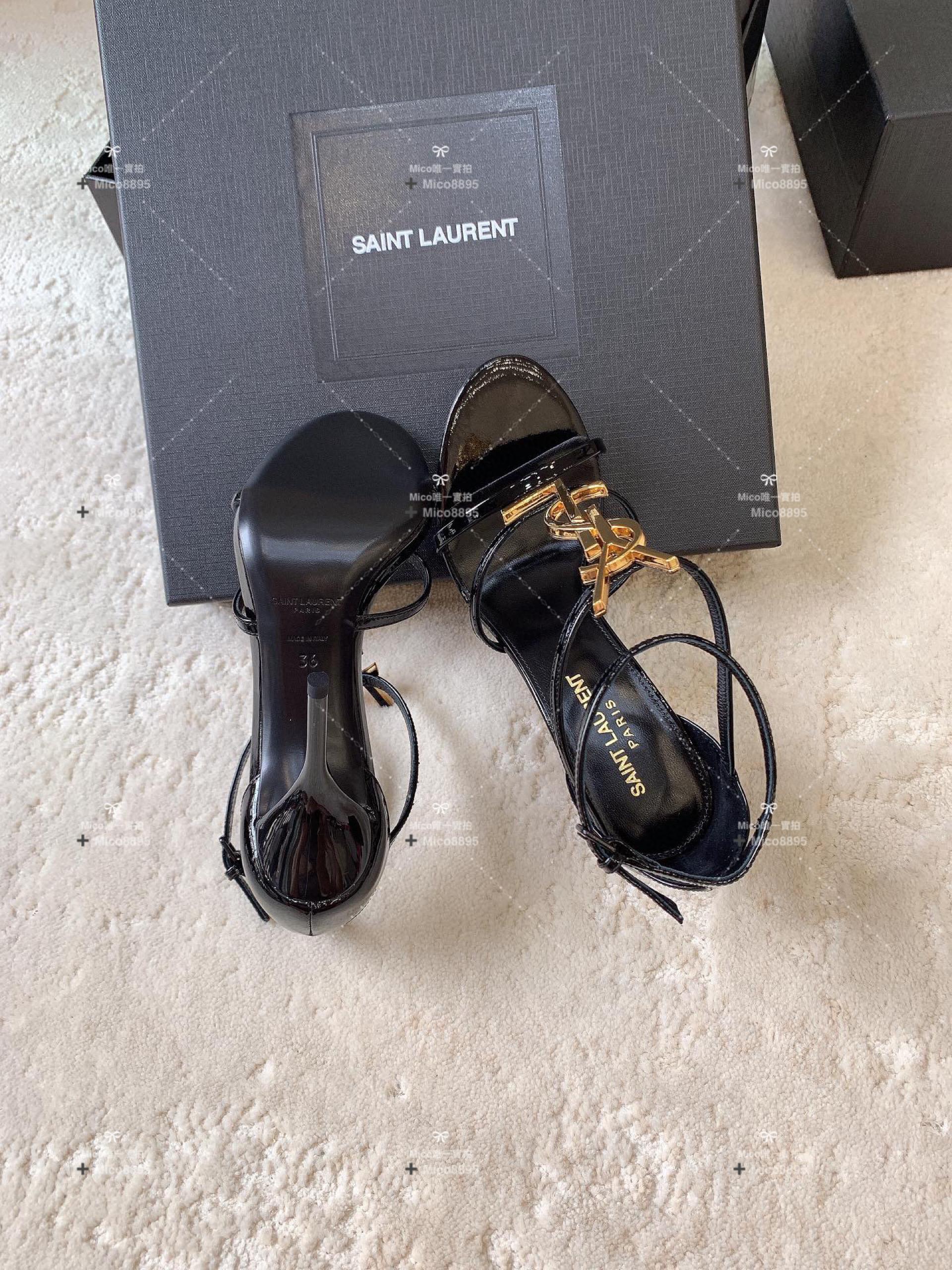 SAINT LAURENT YSL 經典御姐風格 大logo 高跟鞋 跟高9cm 碼數 34-42 （可訂製 34 40 41 42 不退換）