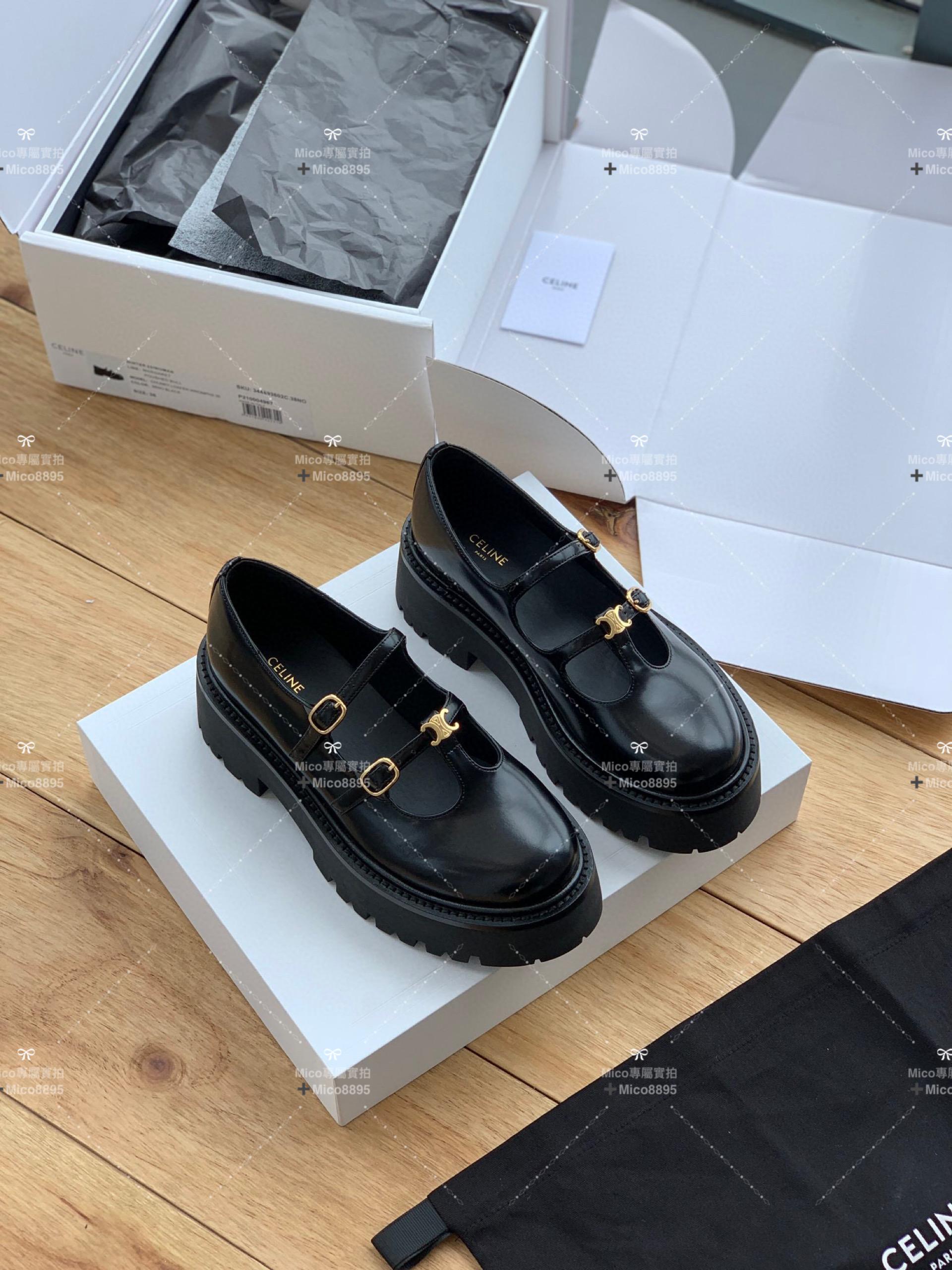 Celine 學院風 厚底瑪麗珍鞋 樂福鞋 35-40