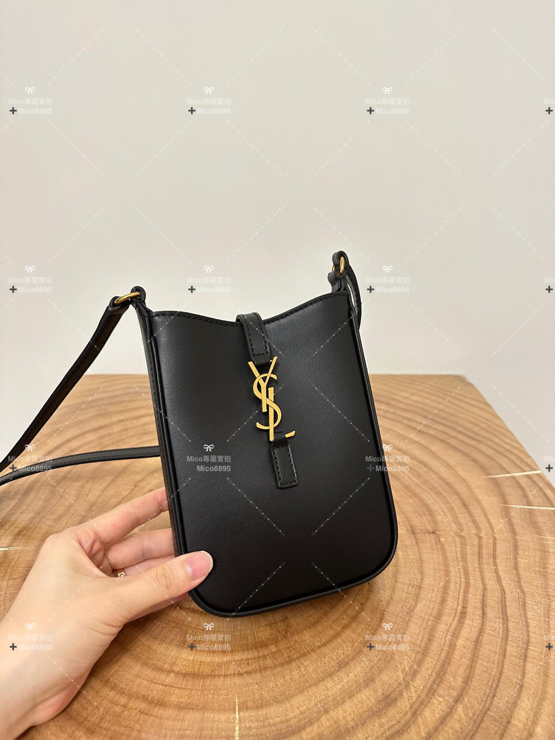 YSL 新款迷你Hobo手機包 男女可用 尺寸13x20cm