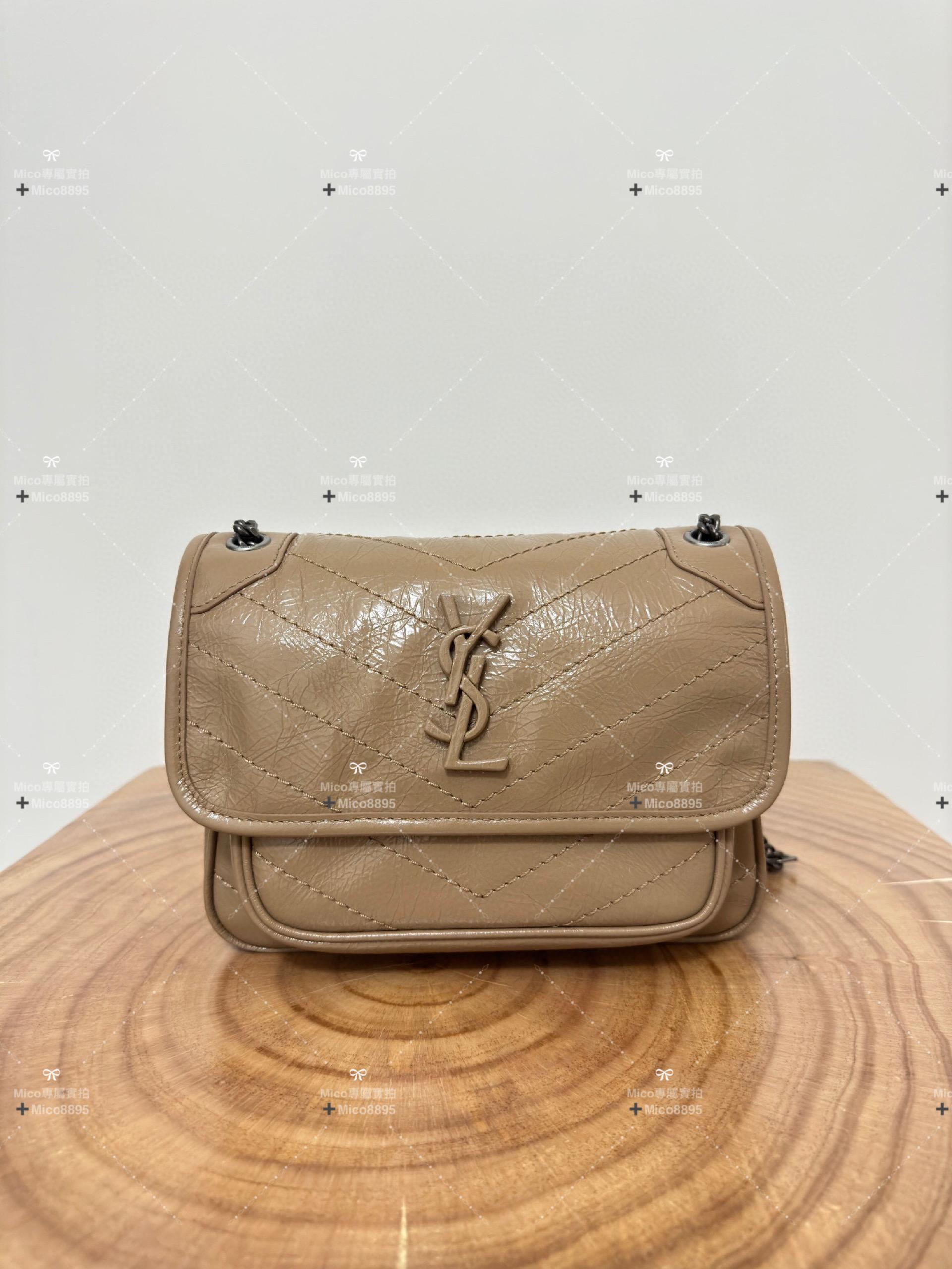 YSL 經典款 Niki包 22cm #奶茶色