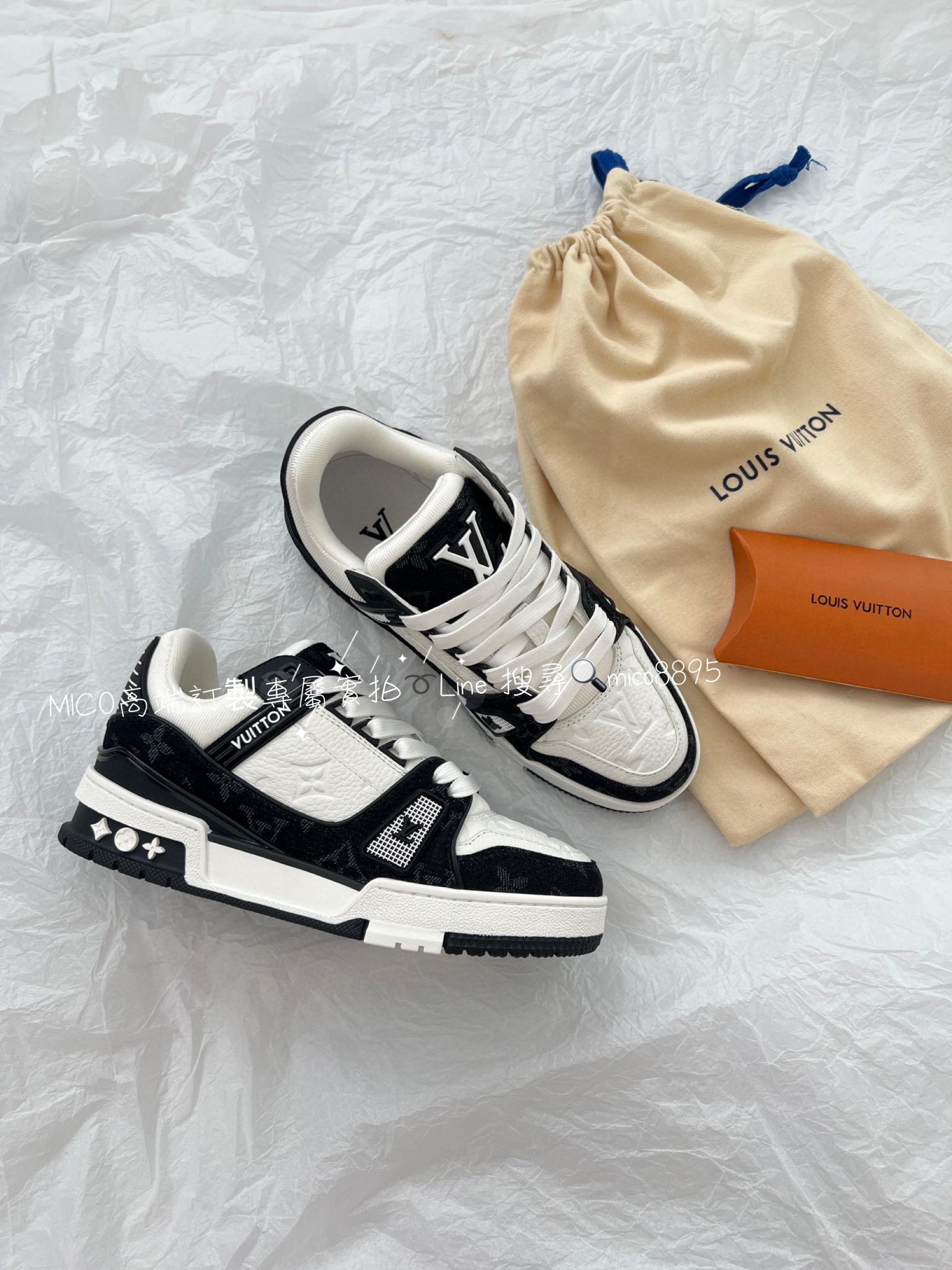 LV 牛仔丹寧黑 traine系列休閒運動鞋 size 女35-41  男38-45