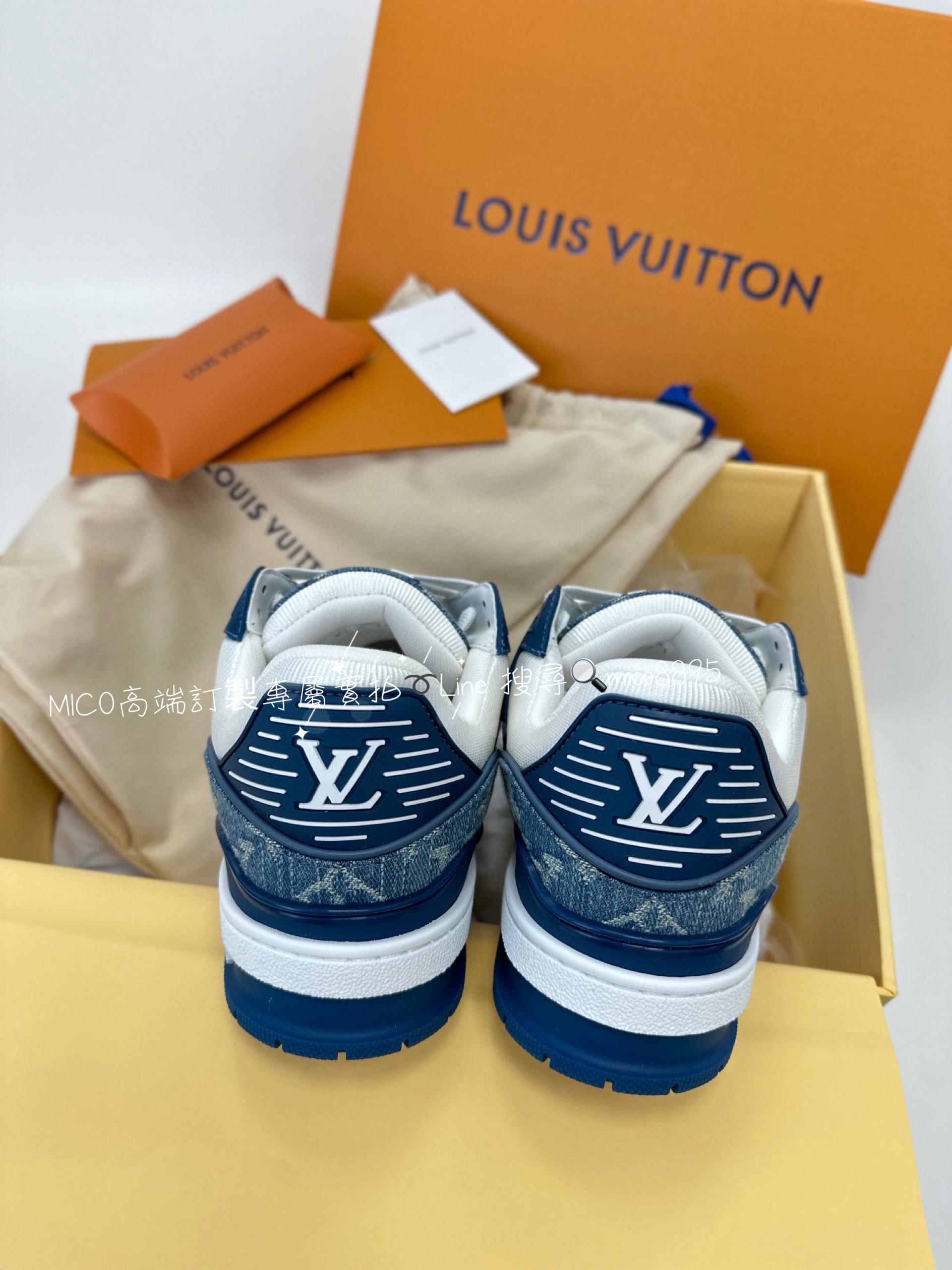 LV 牛仔藍 traine系列休閒運動鞋 size 女35-41  男38-45