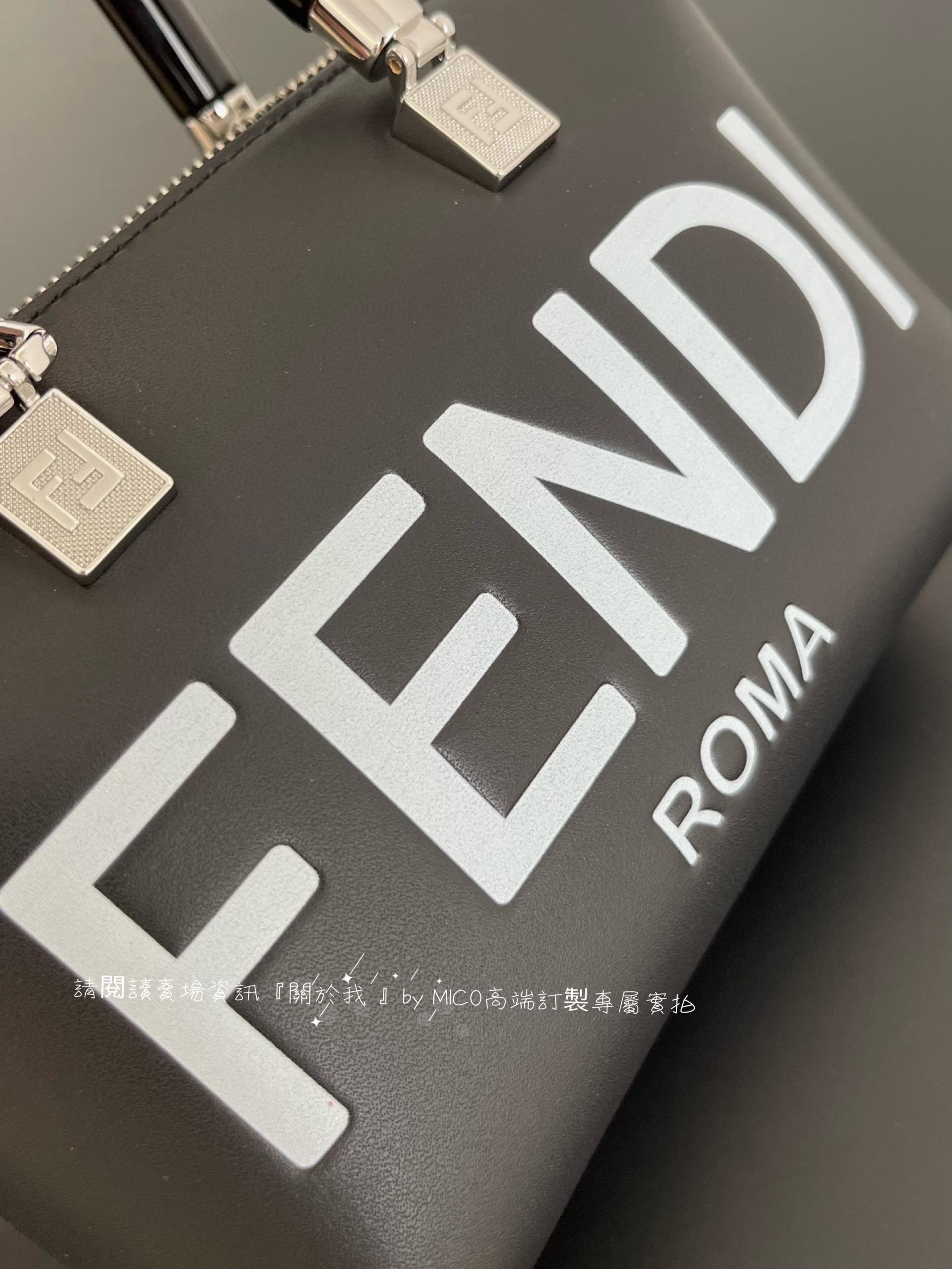 Fendi 限量版Mini ByThe Way迷你黑白配枕頭包 尺寸17x18x8cm