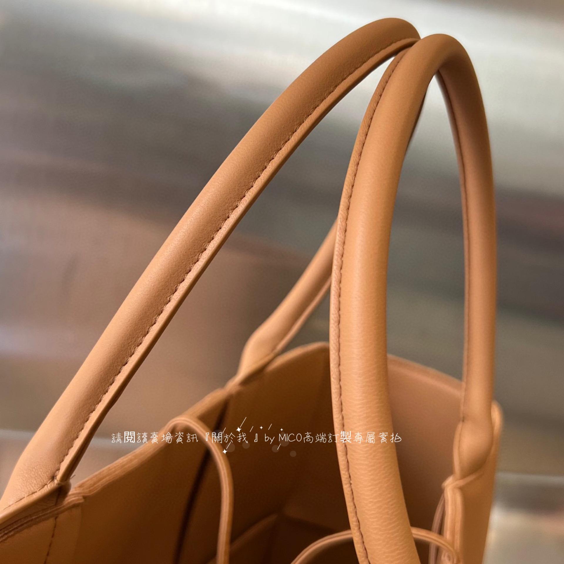 BV Medium Arco Tote Bag 焦糖色 牛皮編織托特包/通勤包 簡約百搭 尺寸：36x25x14cm