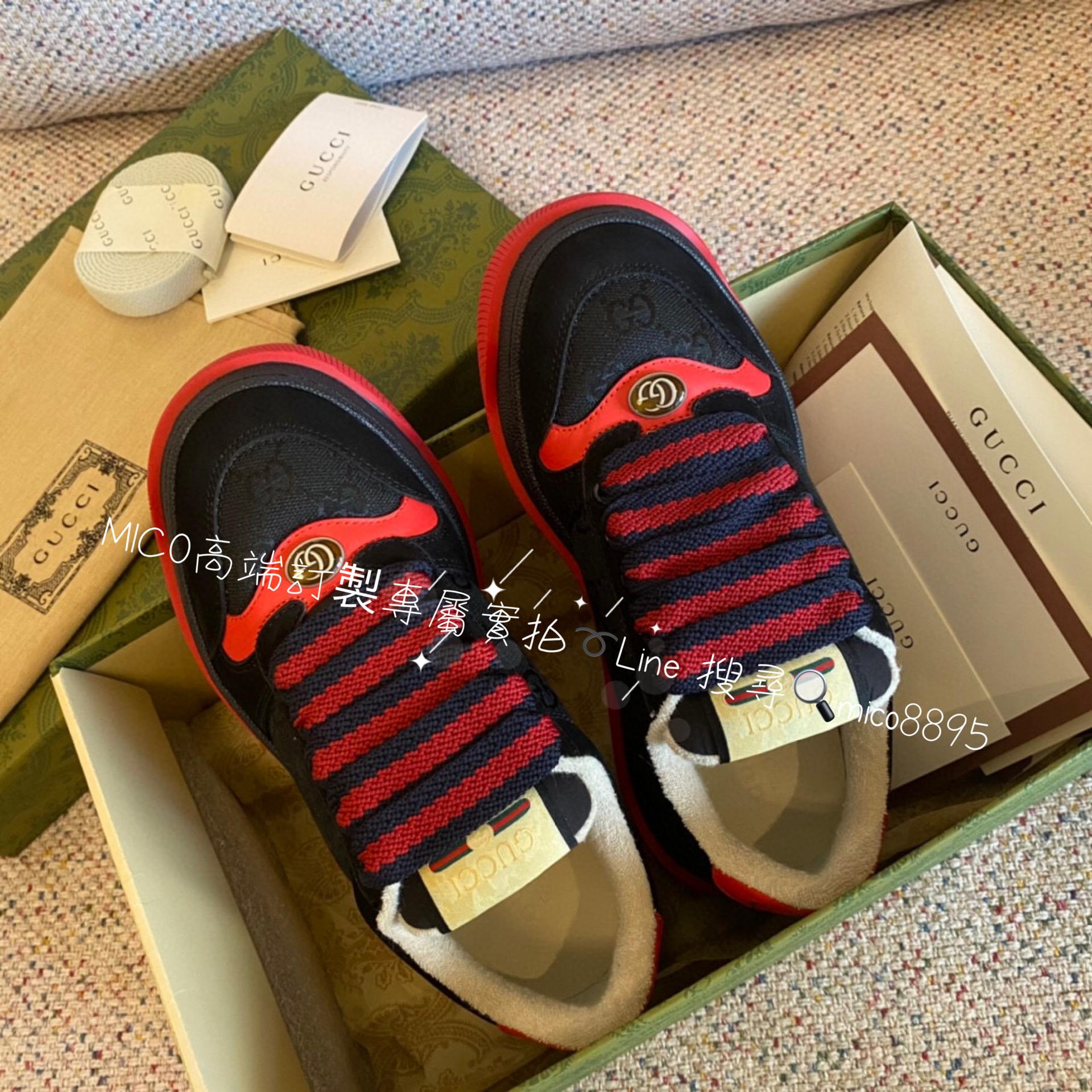 Gucci 23新款 厚底髒髒鞋 麵包鞋 情侶款 男鞋/女鞋 底厚6cm 碼數：35-44