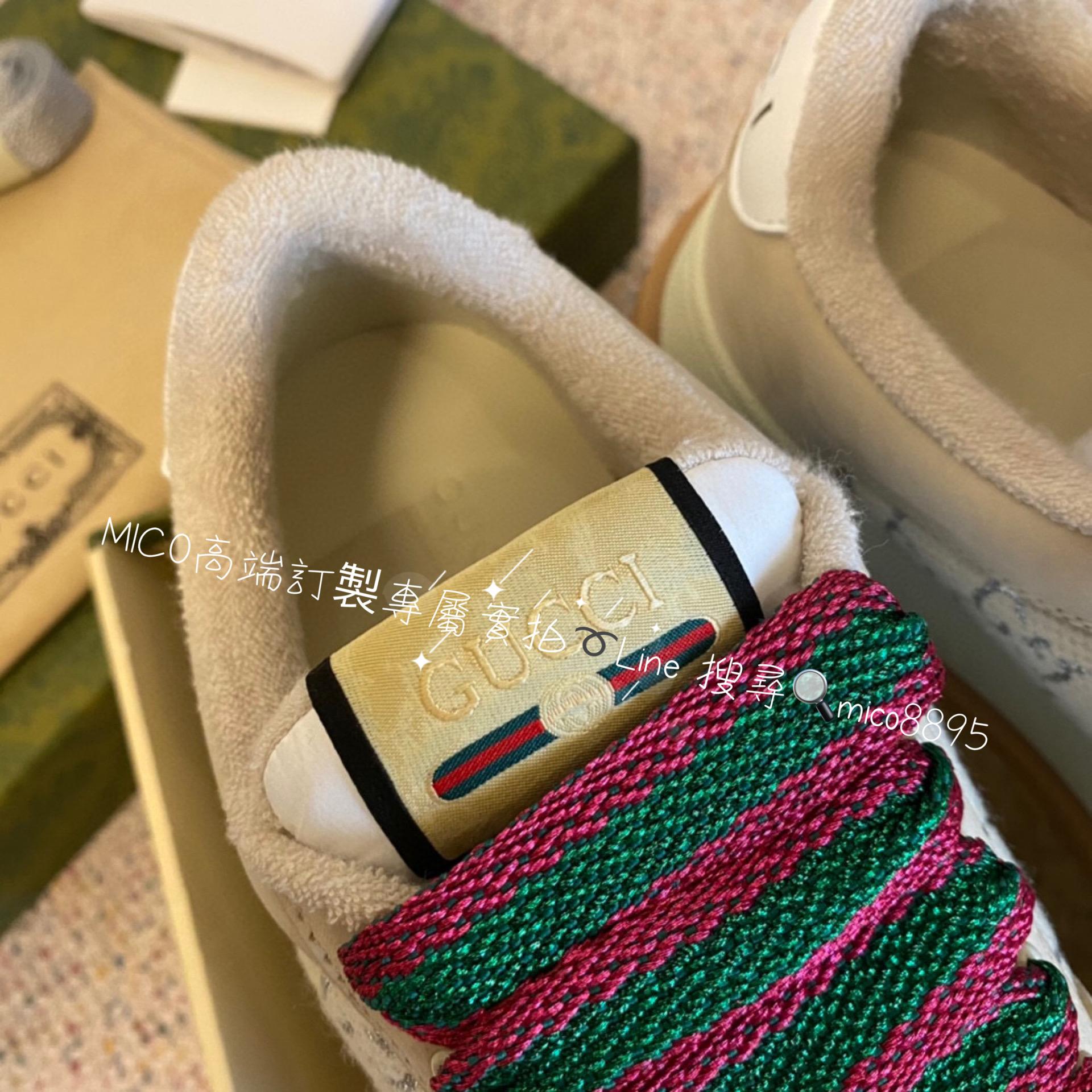 Gucci 23新款 厚底髒髒鞋 麵包鞋 情侶款 男鞋/女鞋 底厚6cm 碼數：35-44