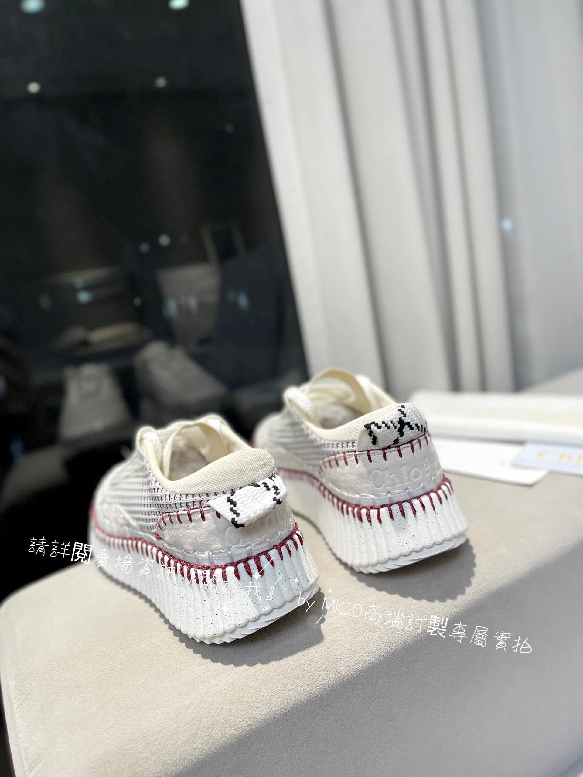 CHLOE 克洛伊 Nama sneaker 彩虹系列運動鞋 全手工縫馬克線 女碼35-42