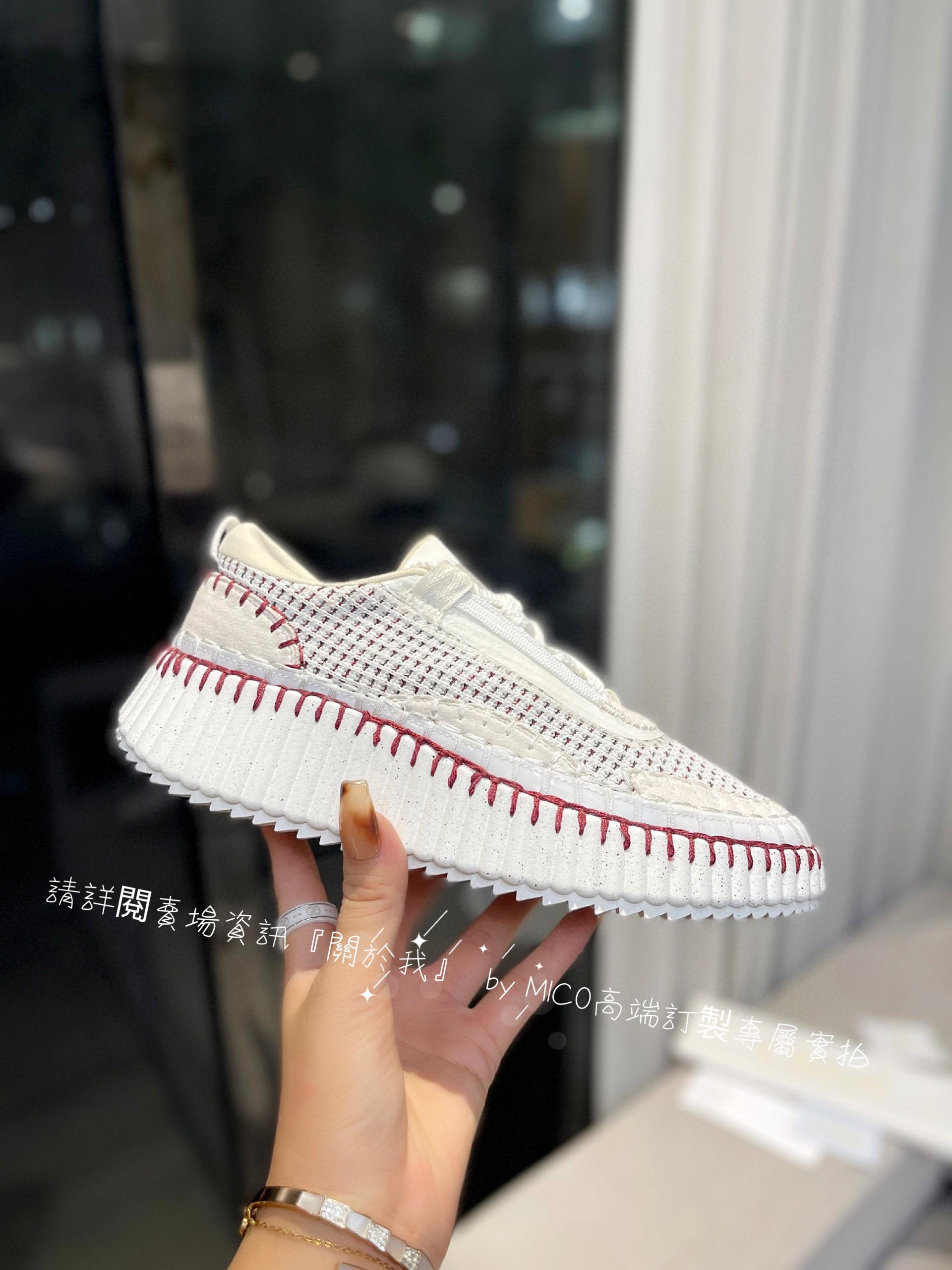 CHLOE 克洛伊 Nama sneaker 彩虹系列運動鞋 全手工縫馬克線 女碼35-42