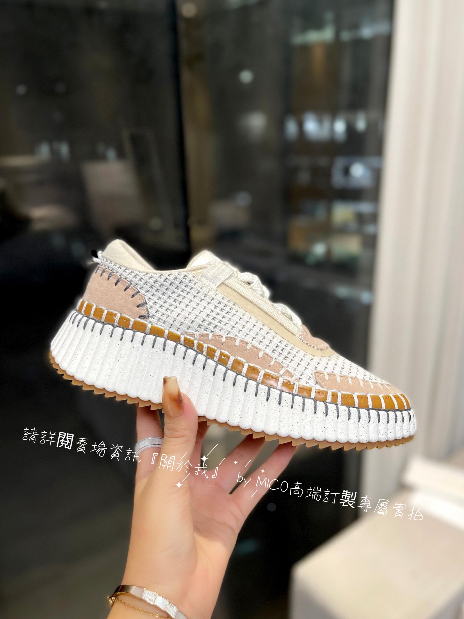 CHLOE 克洛伊 Nama sneaker 彩虹系列運動鞋 全手工縫馬克線 女碼35-42