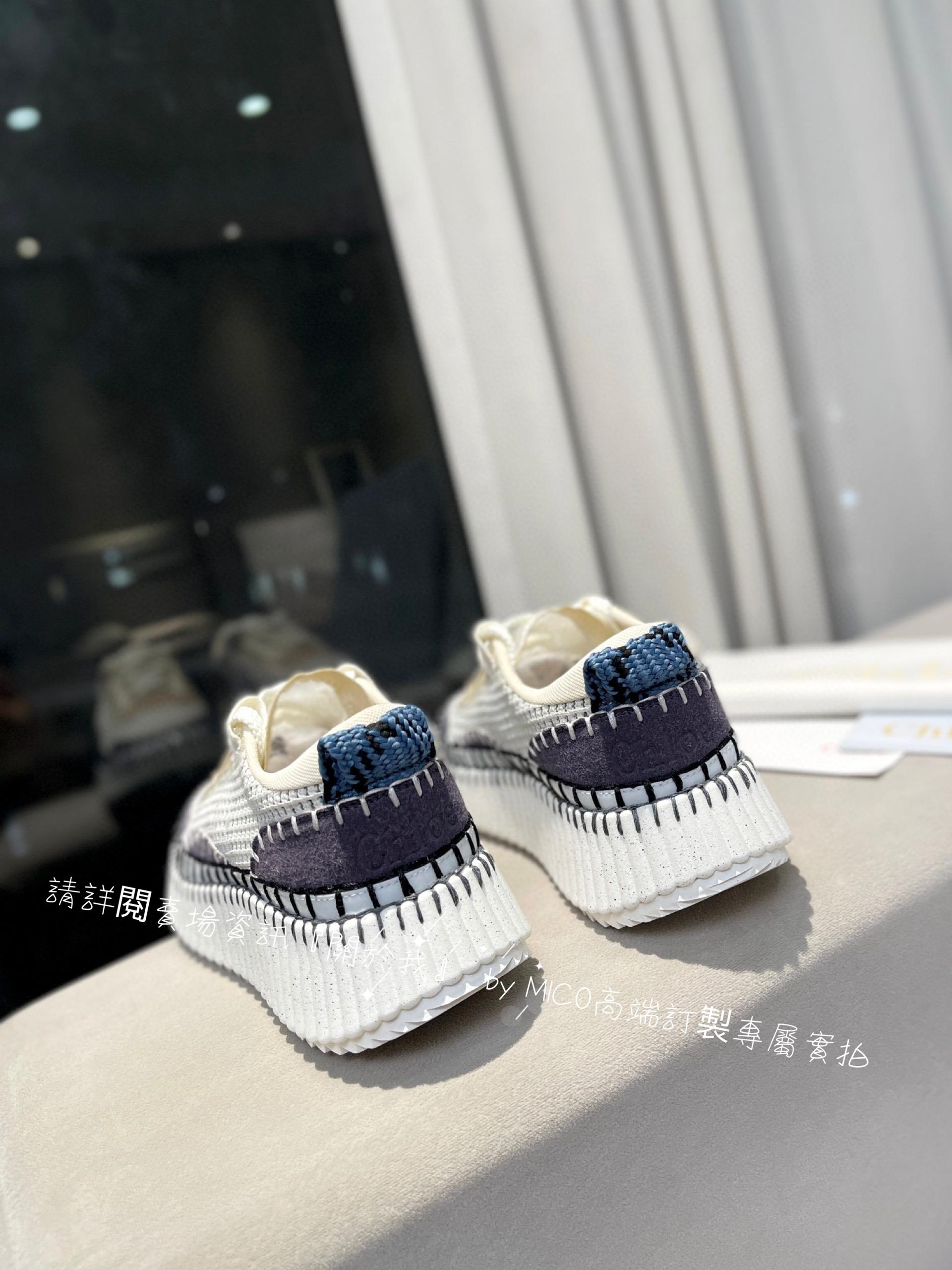 CHLOE 克洛伊 Nama sneaker 彩虹系列運動鞋 全手工縫馬克線 女碼35-42