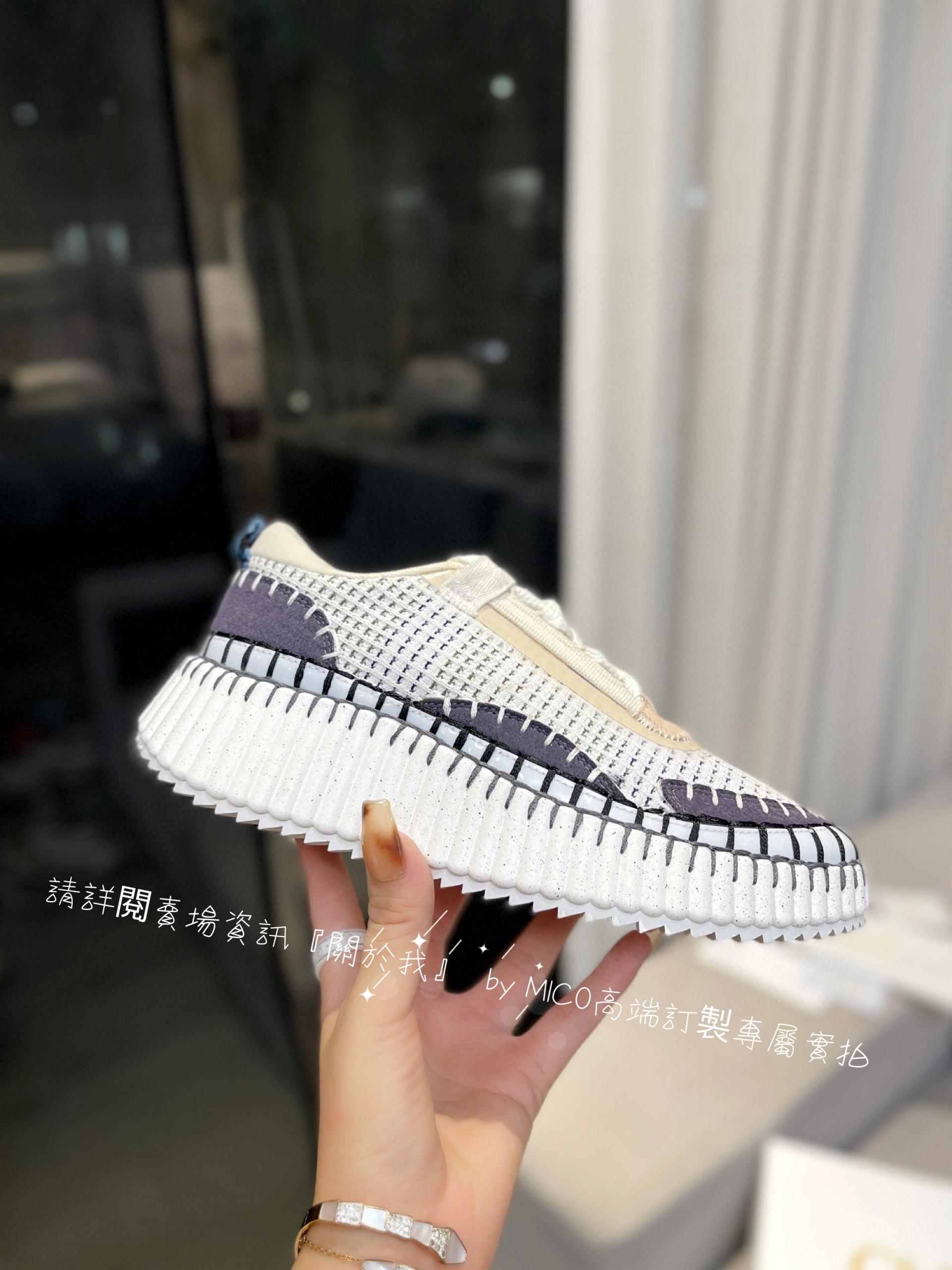 CHLOE 克洛伊 Nama sneaker 彩虹系列運動鞋 全手工縫馬克線 女碼35-42