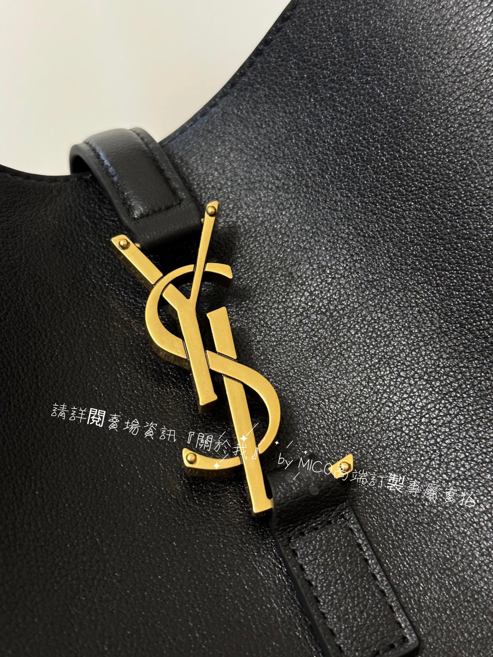 YSL 黑色大款 HOBO腋下包 通勤包 30cm