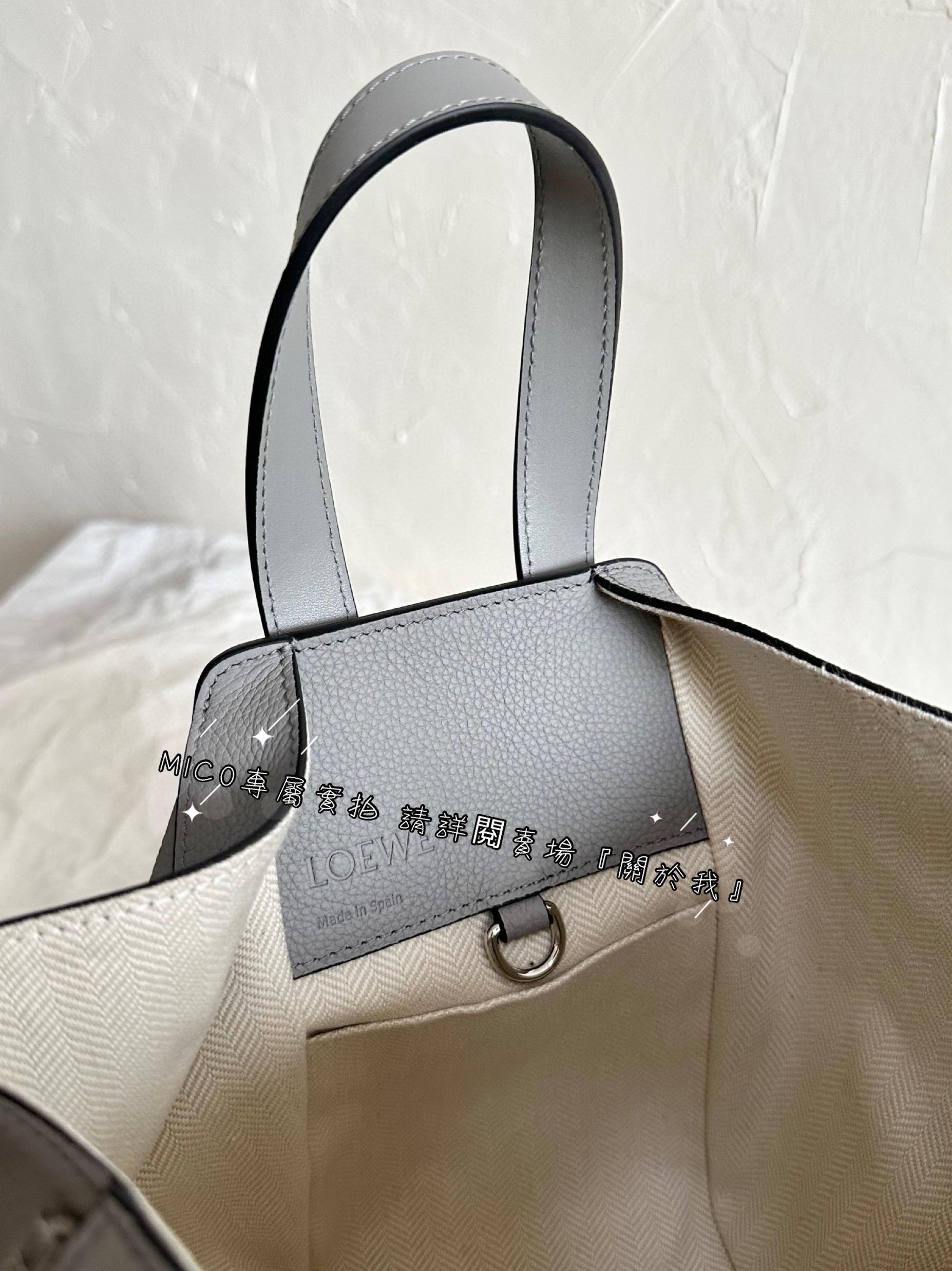 Loewe 珍珠灰 Hammock吊床包 新小號 20cm 斜挎手拎都不違和