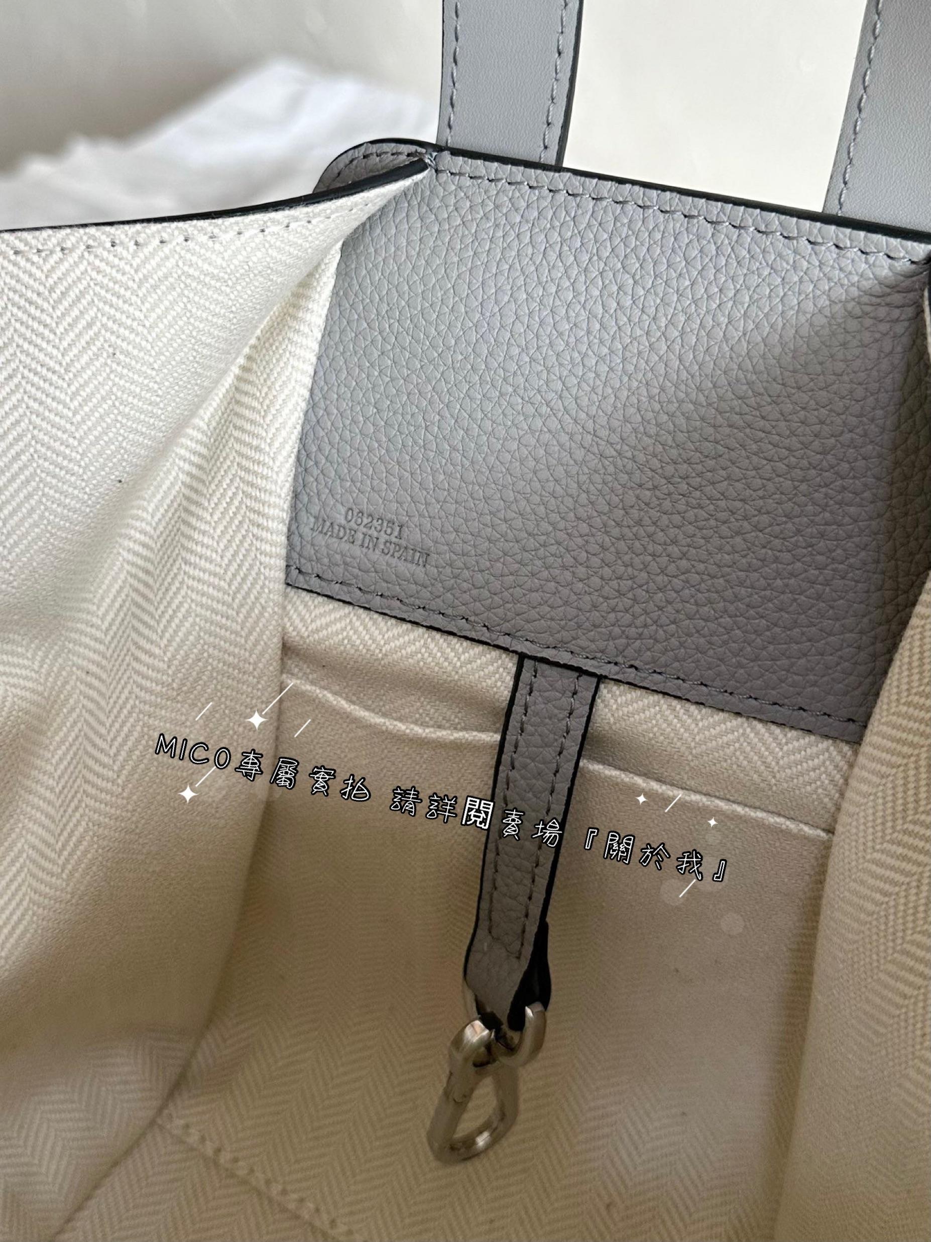 Loewe 珍珠灰 Hammock吊床包 新小號 20cm 斜挎手拎都不違和