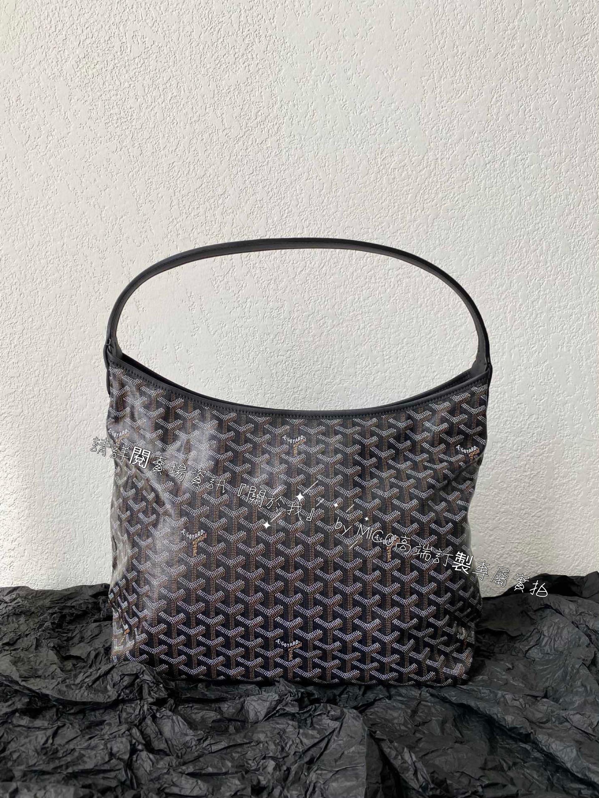 Goyard hobo 黑色 拉鍊托特包 肩背包 42×27×15cm