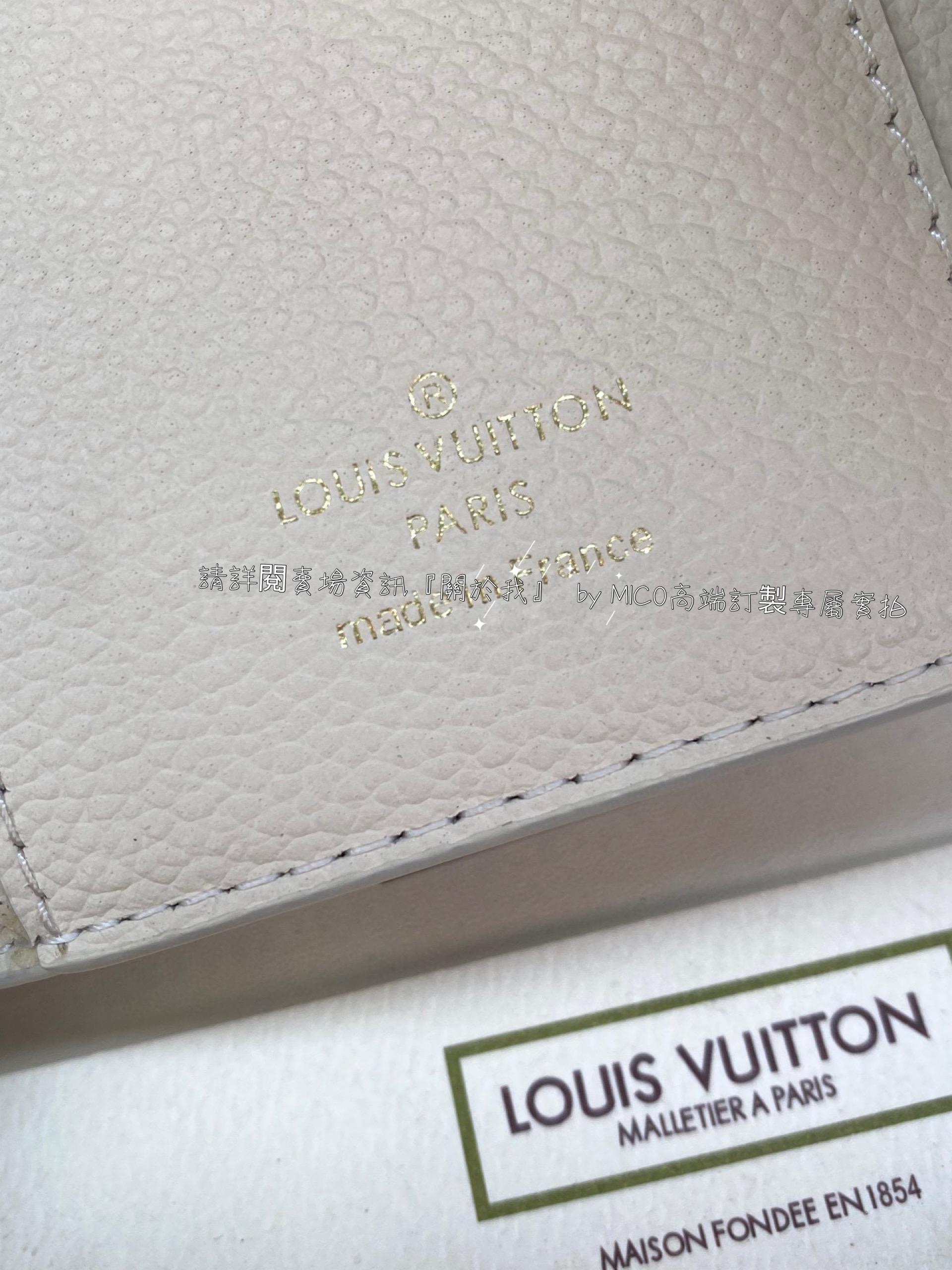 Louis Vuitton 路易威登 LV 奶白色絲印 Victorine 錢夾/短夾/錢包 三折短夾