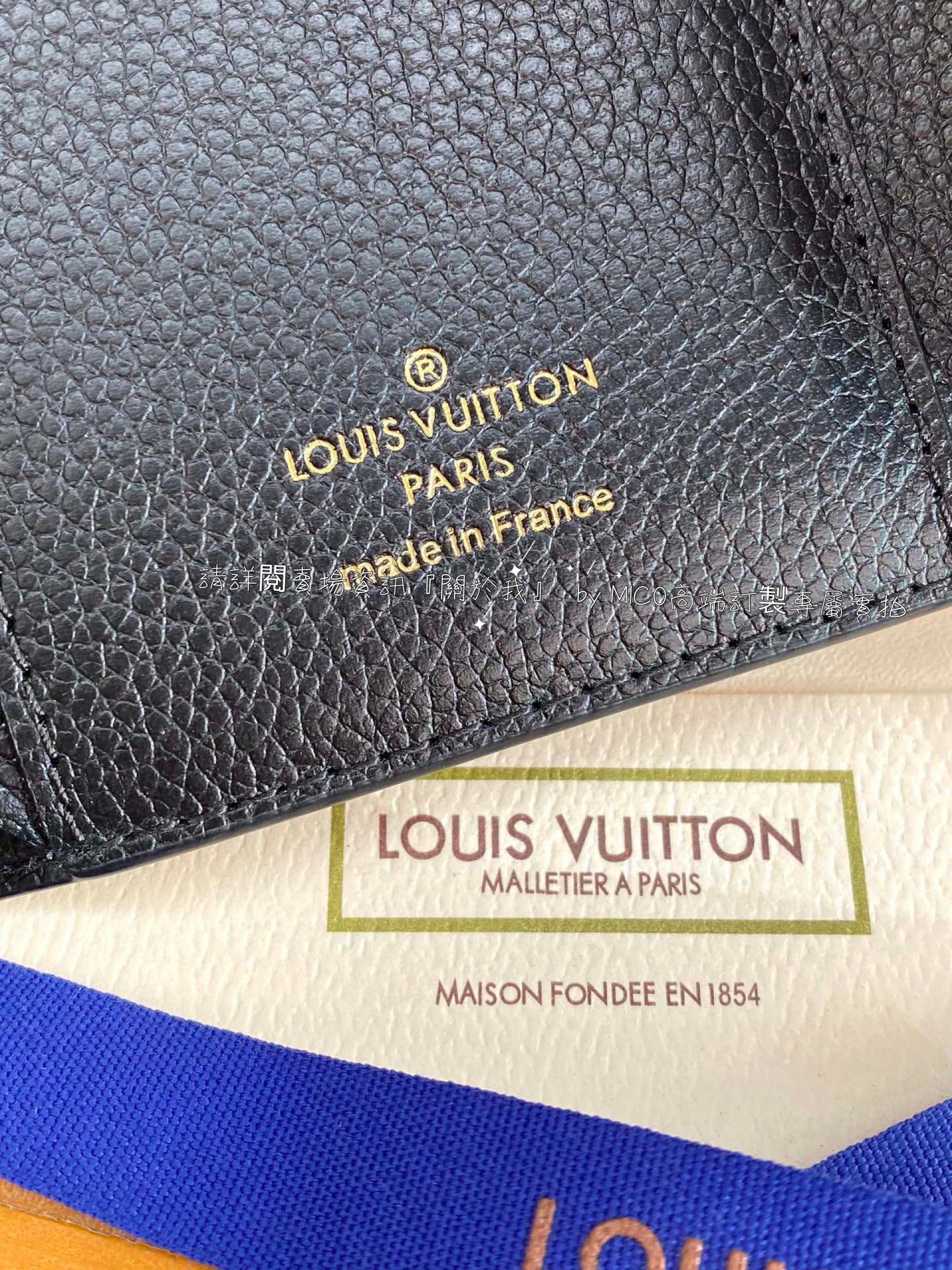 Louis Vuitton 路易威登 LV 經典黑色 Victorine 錢夾/短夾/錢包 三折短夾