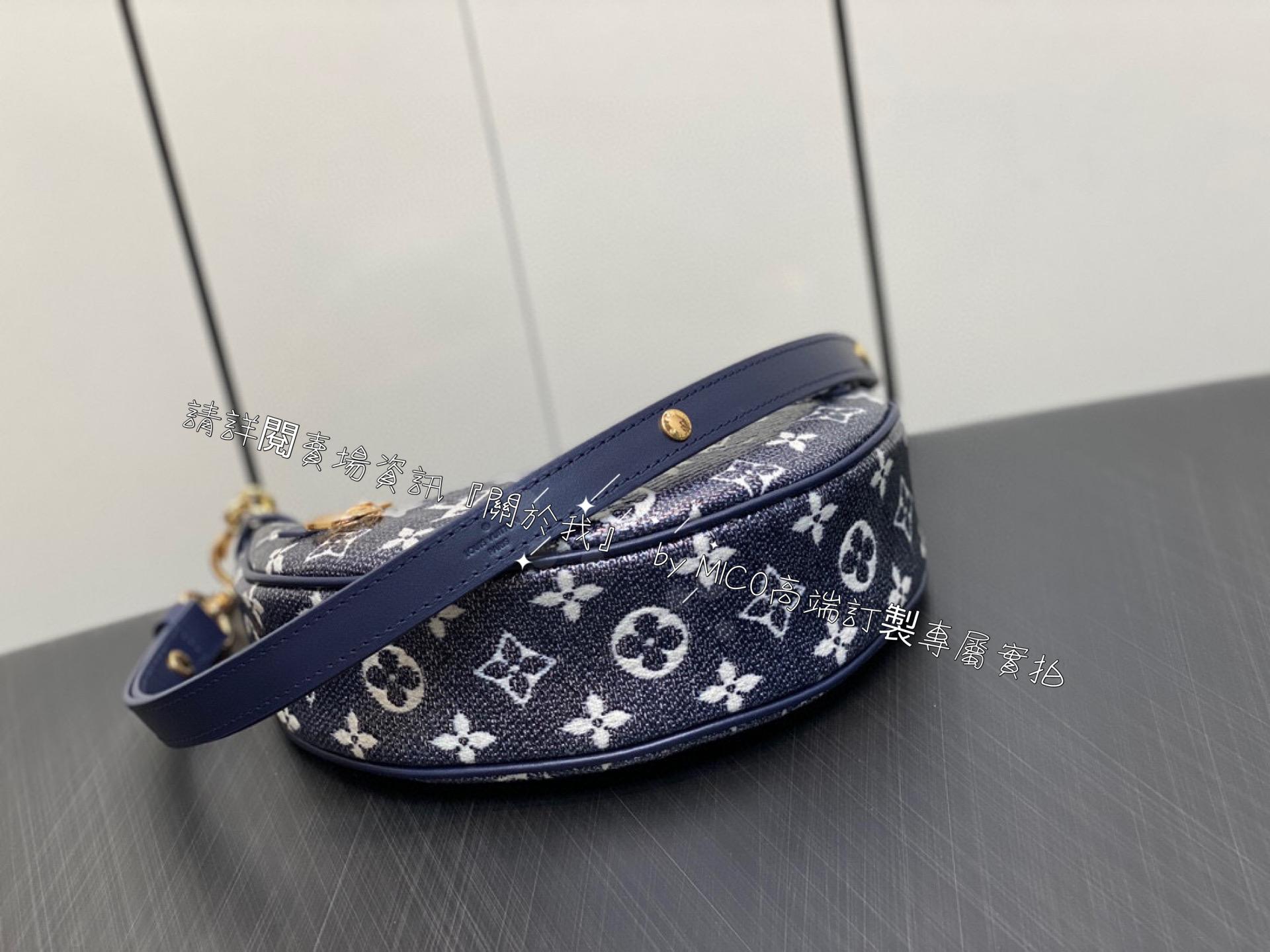 LV 月亮包系列 M22928藍色 LOOP 小號手袋 23cm